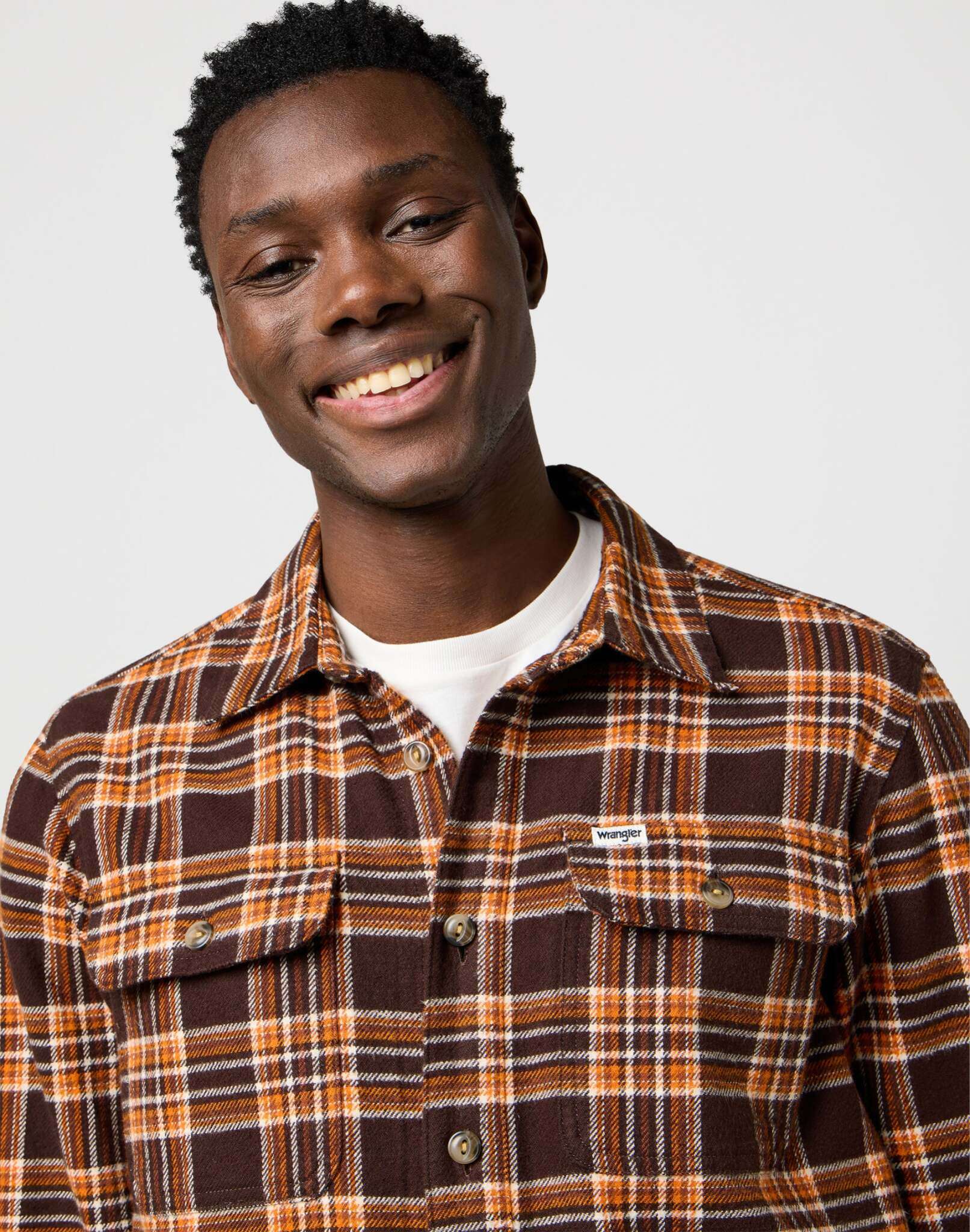 Overshirt in Deep Brown Shirts Wrangler