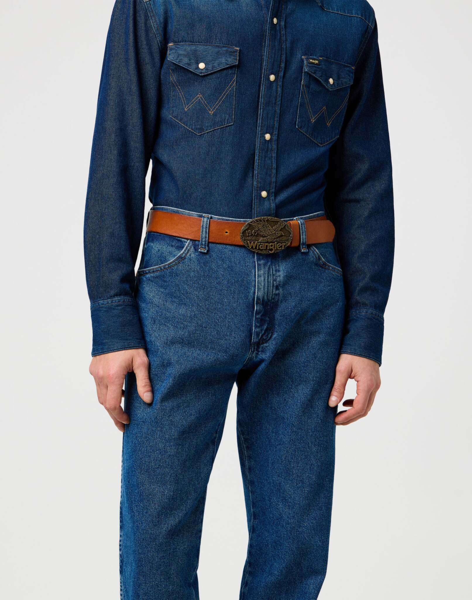 W Eagle Belt in Cognac Belt Wrangler