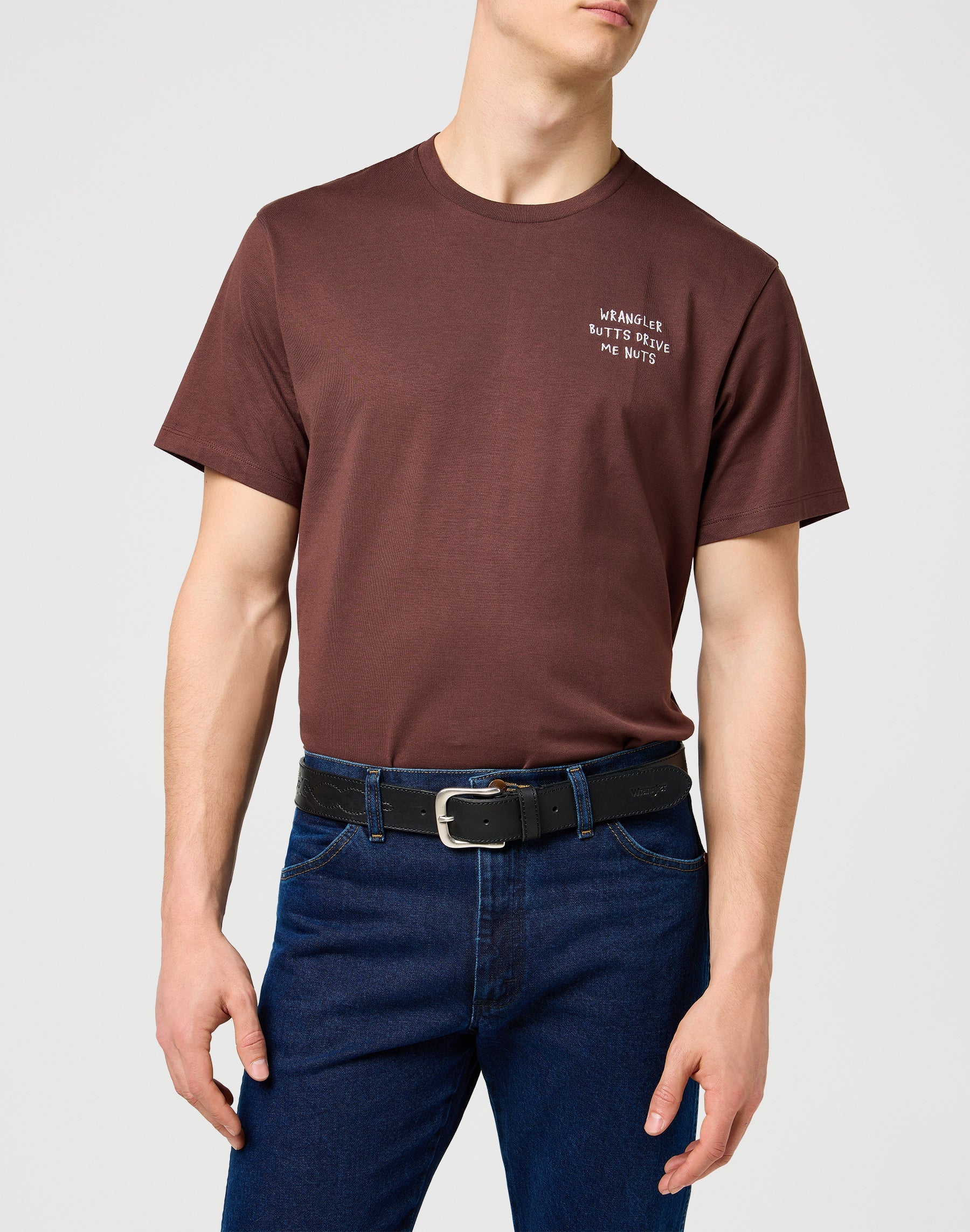 Western Stitch Belt in Black Belt Wrangler