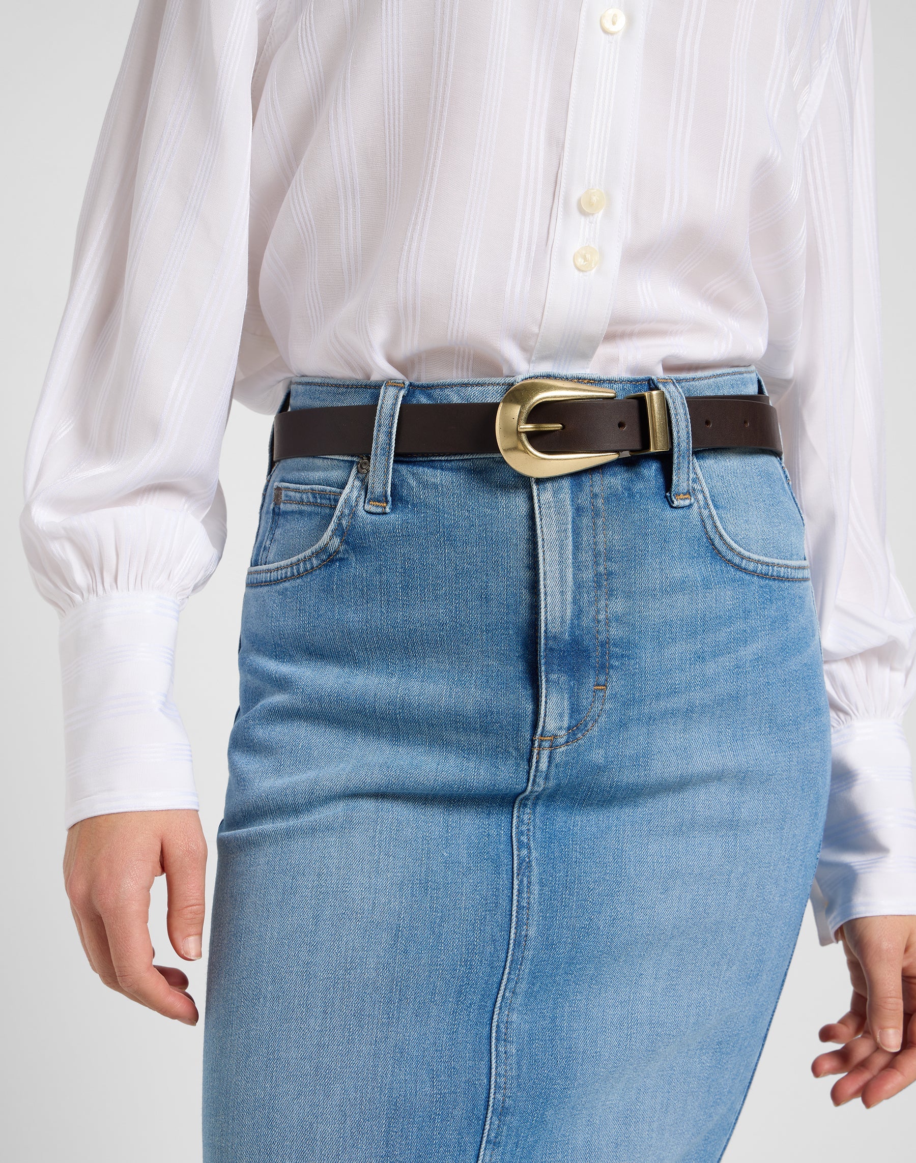 Lady Belt in Dark Brown Belt Lee