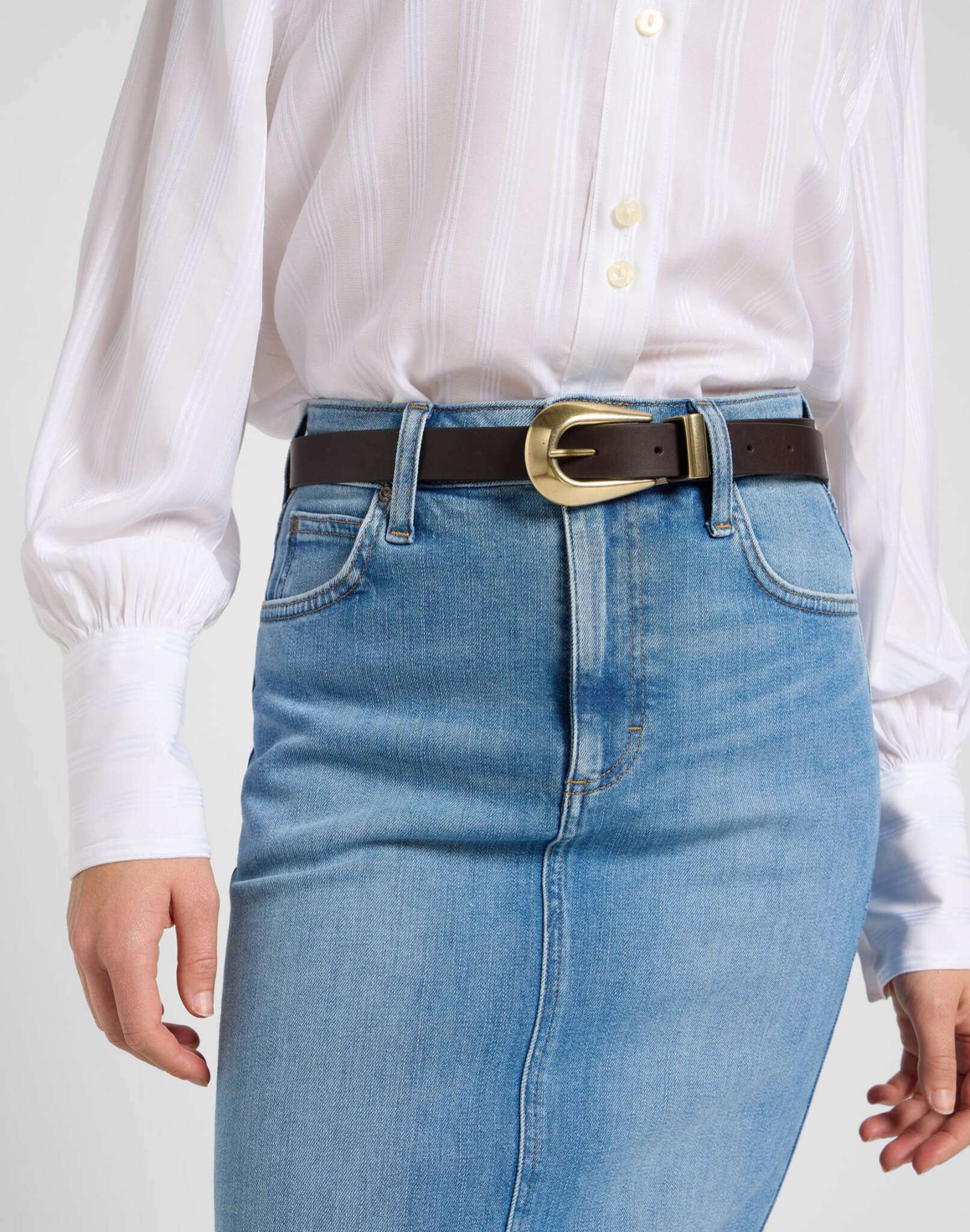 Lady Belt in Dark Brown Belt Lee