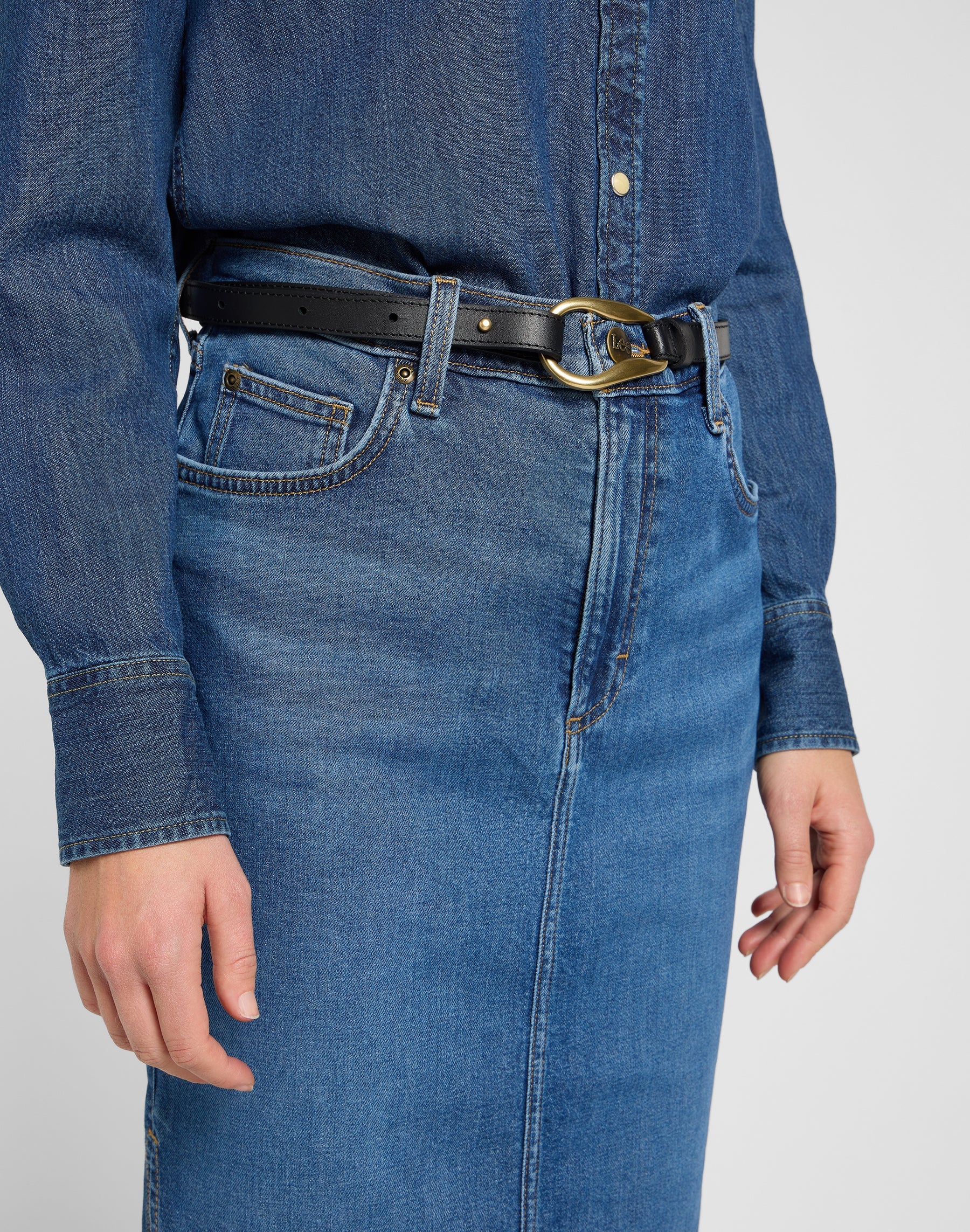 Loop Belt in Black Belt Lee