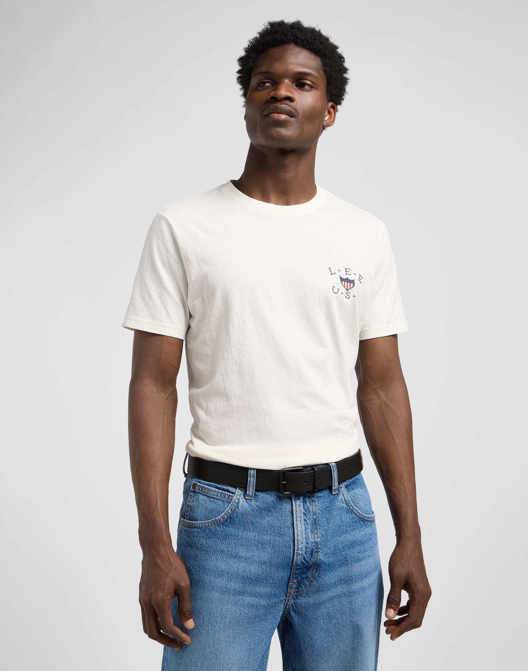 Casual belt in black