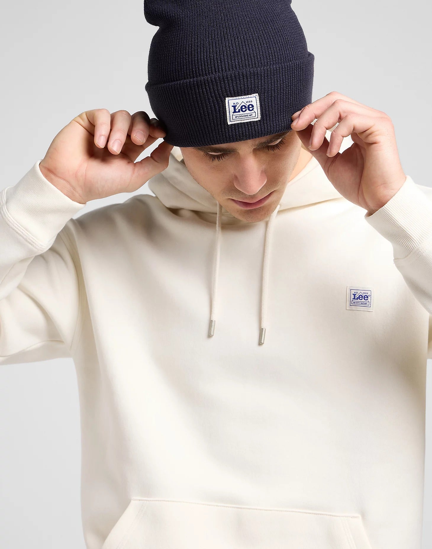 Workwear beanie in rivet navy