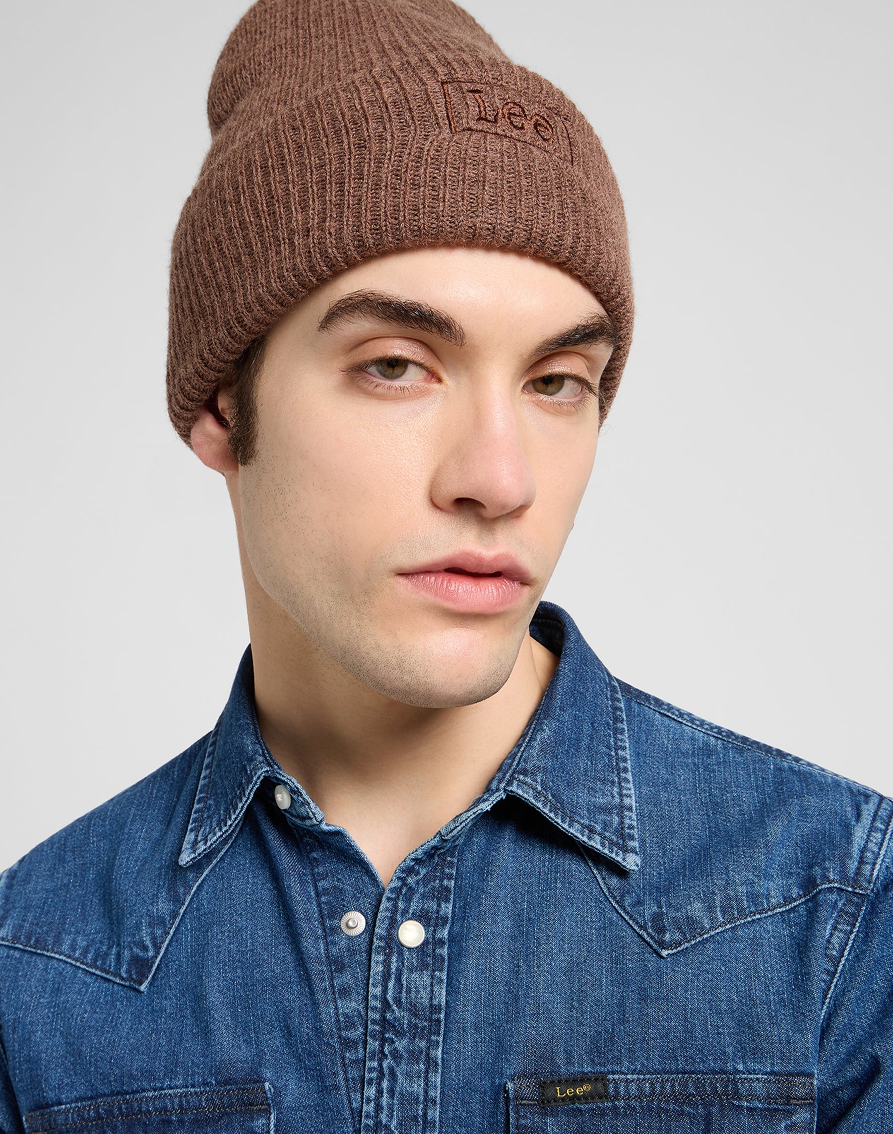 Core Beanie in Luxe Brown Caps Lee