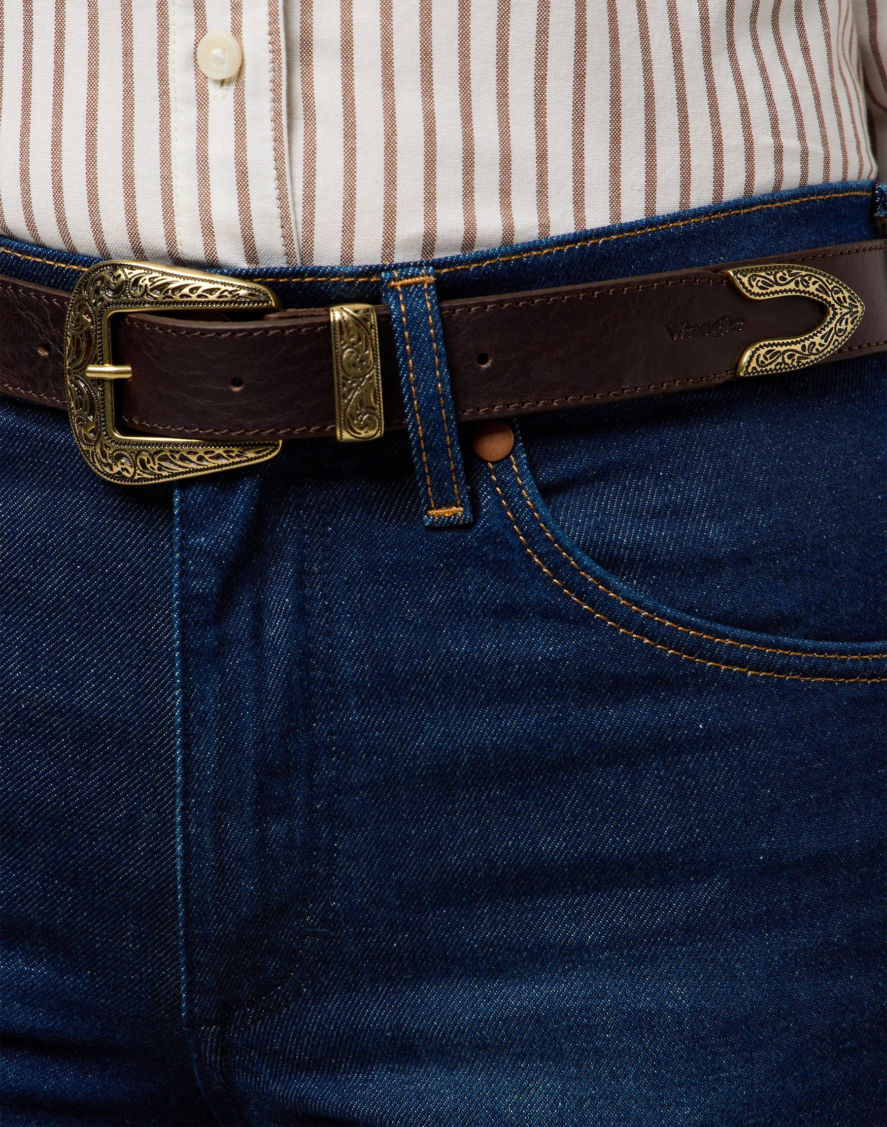 Western Belt in Brown Belt Wrangler