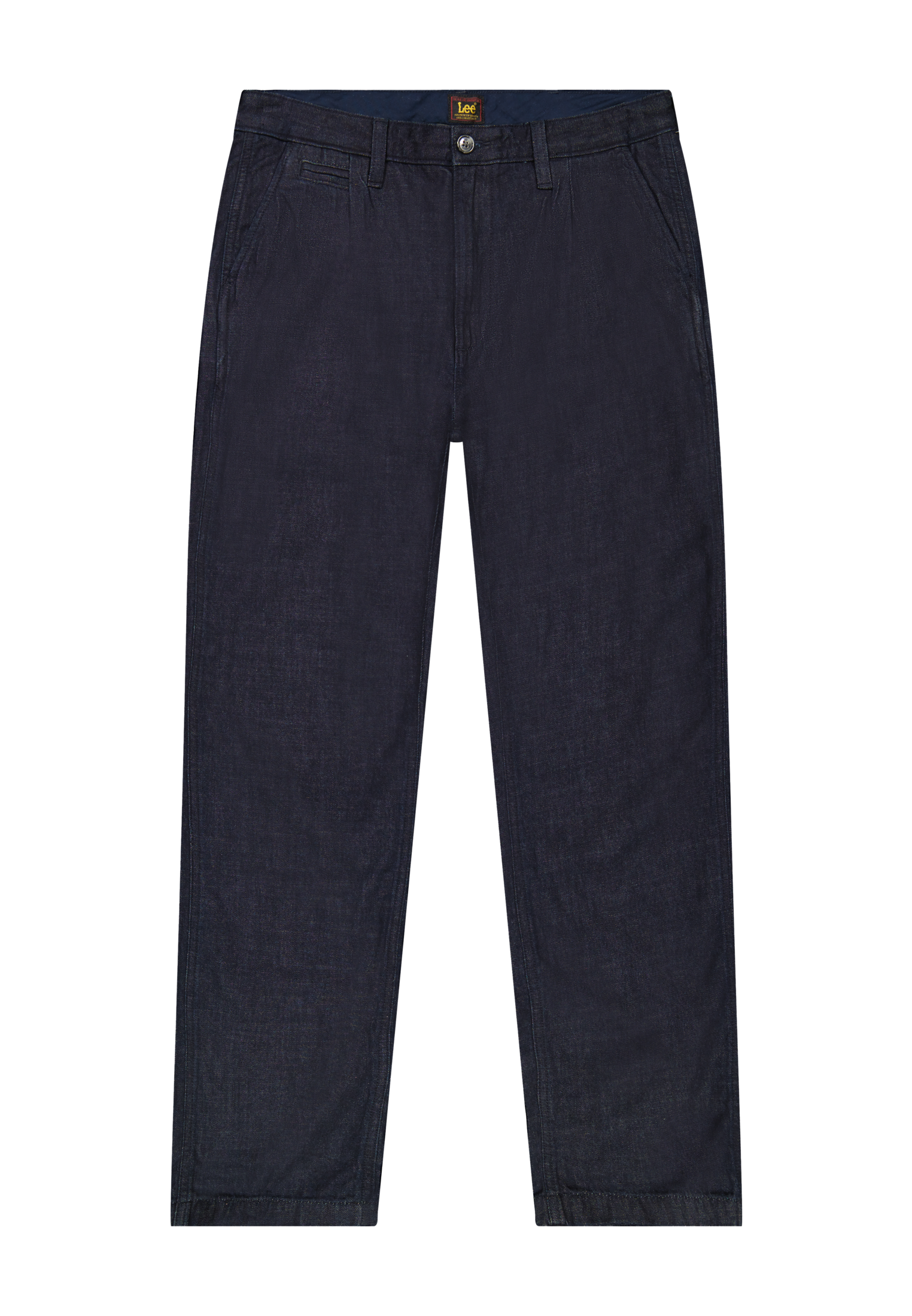 Pleated chino in rinse