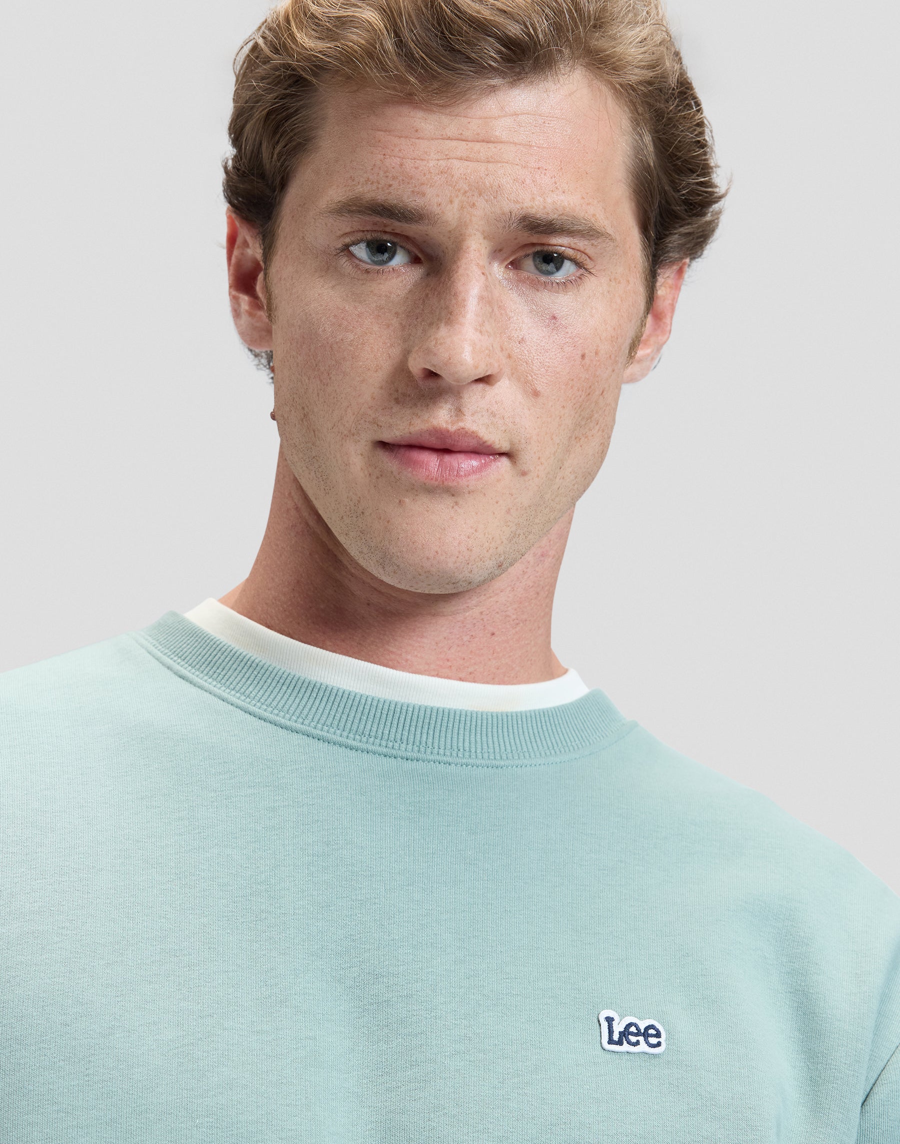 Patch Crew Sweatshirt in Desert Sage