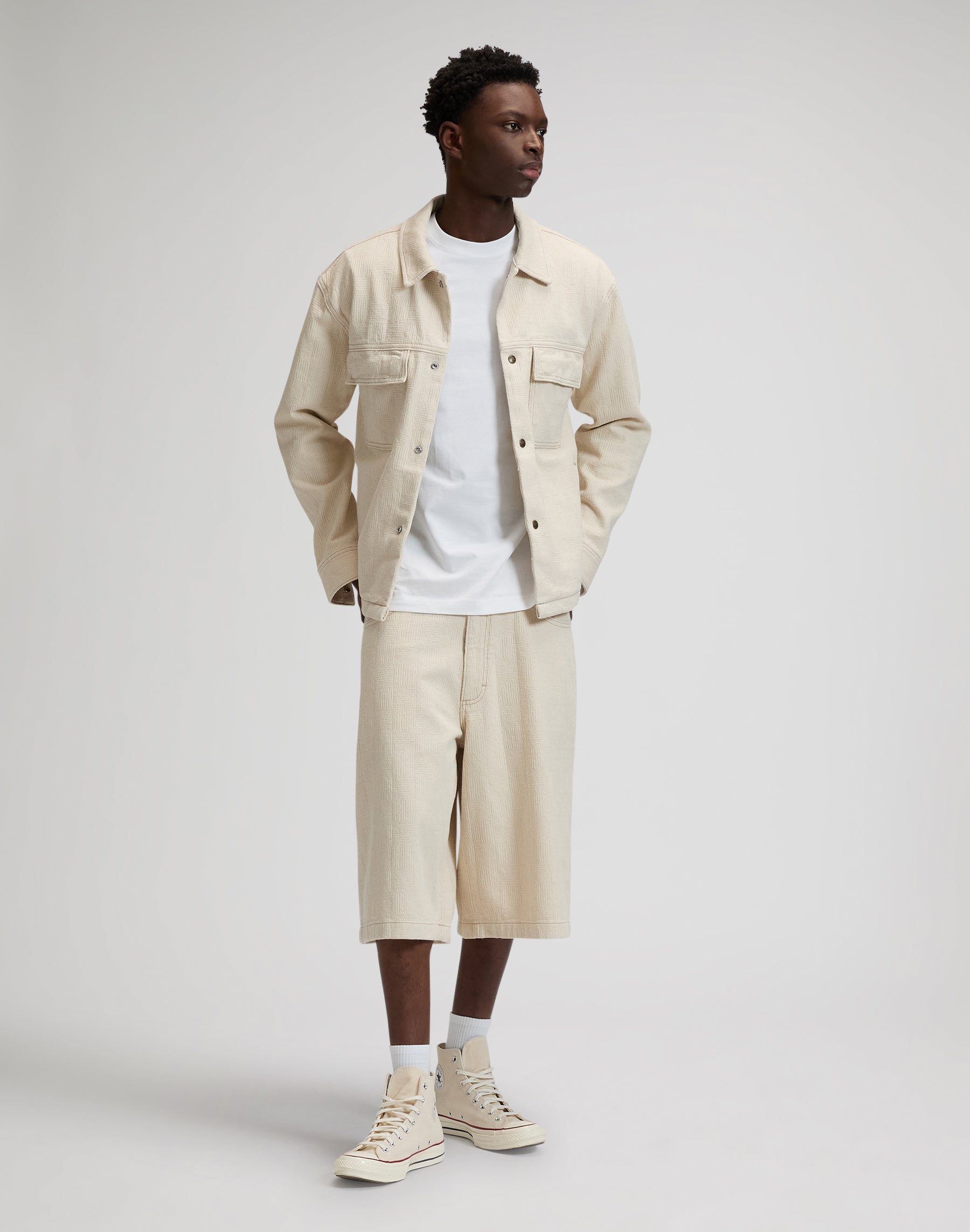 Jacquard Jacket in Natural Greige Jackets Lee