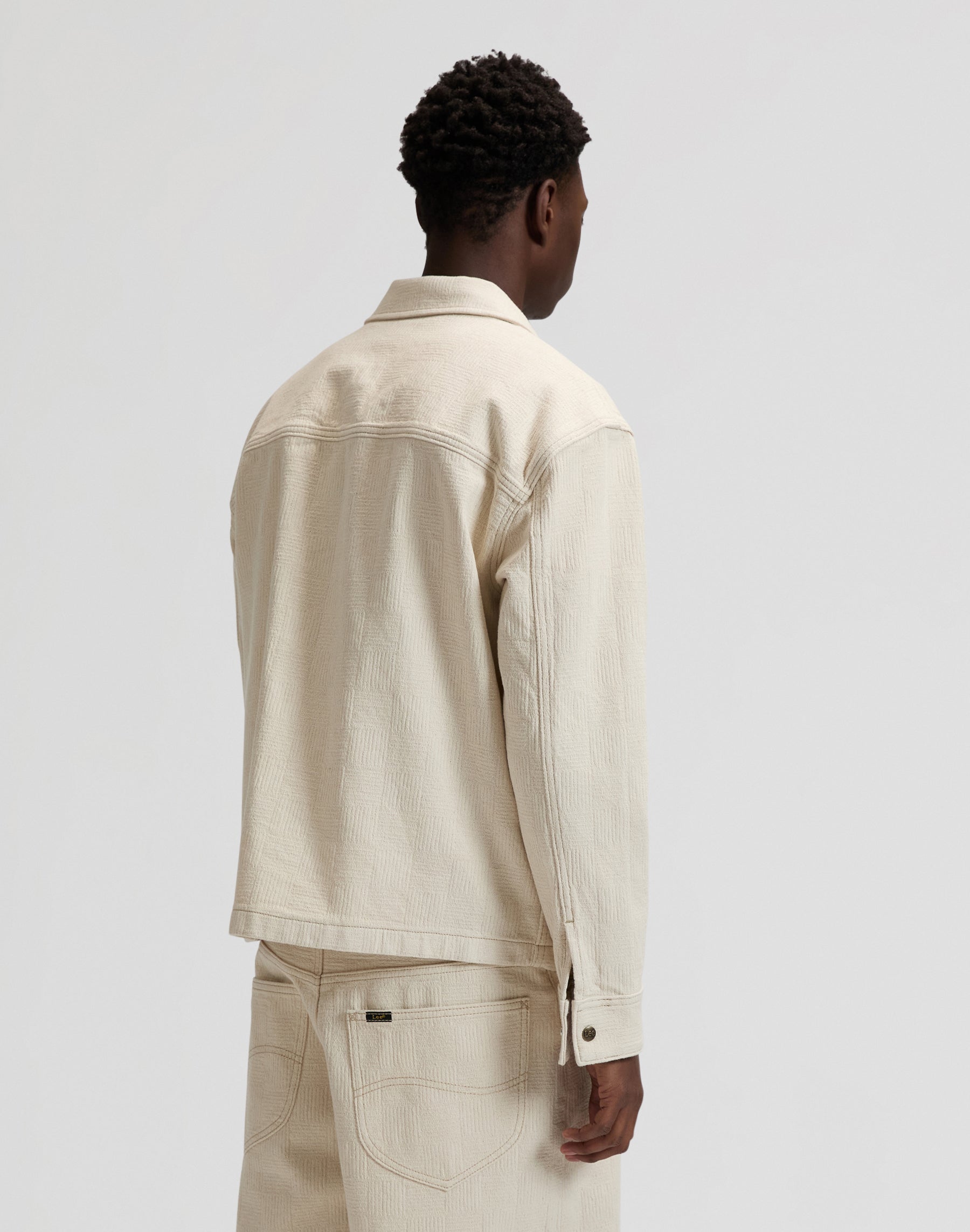 Jacquard Jacket in Natural Greige Jackets Lee