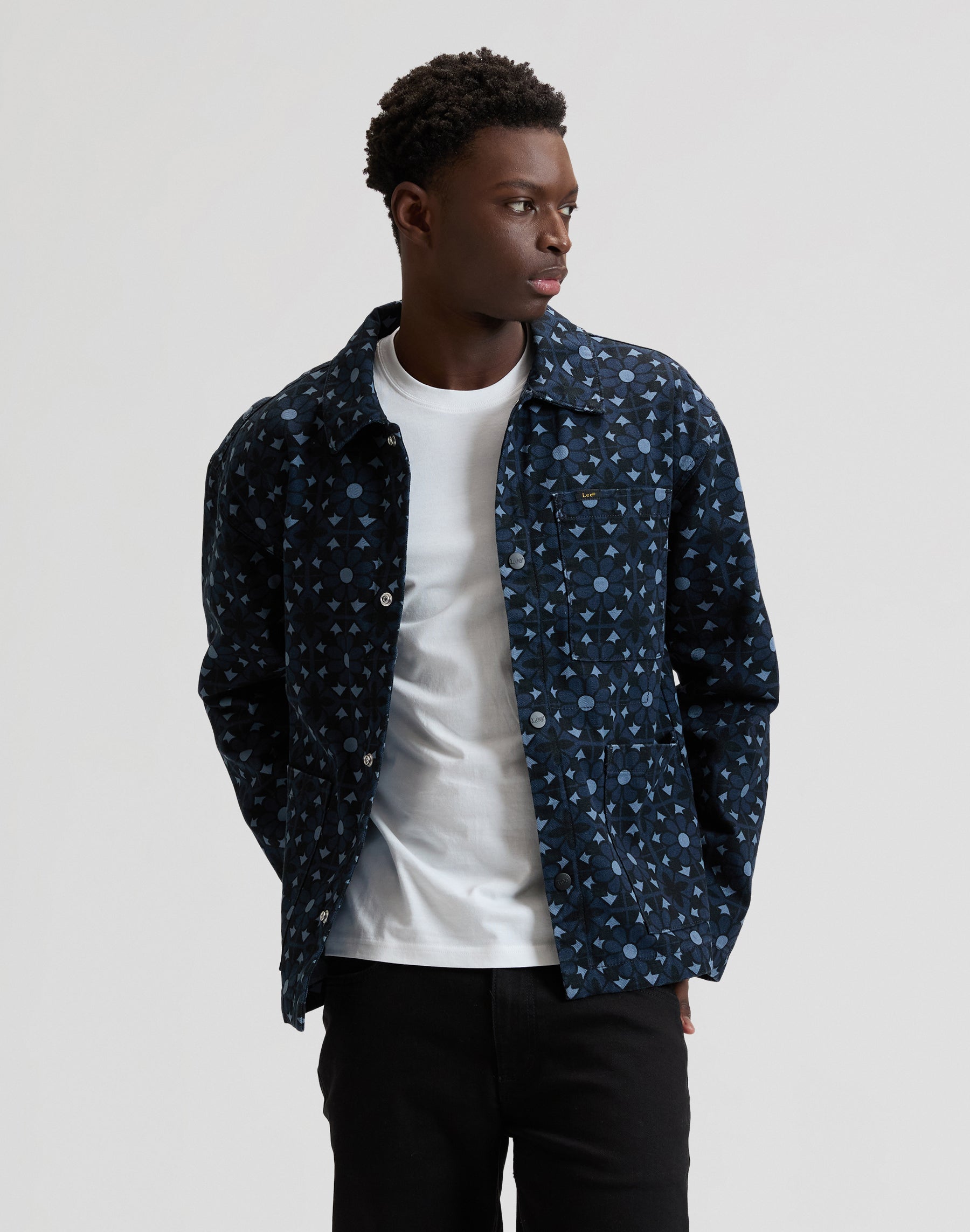 Clean Workwear Jacket in Geo Print Jackets Lee