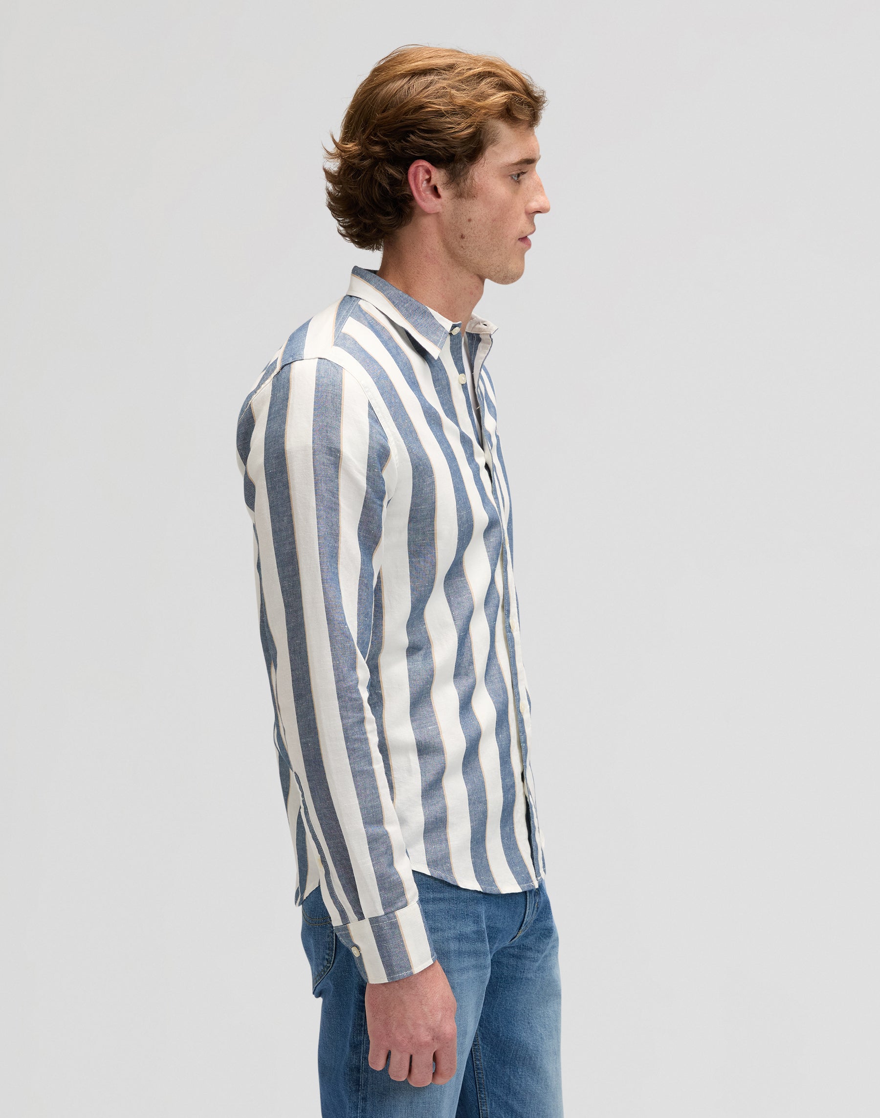Lee in Academy Blue Stripe