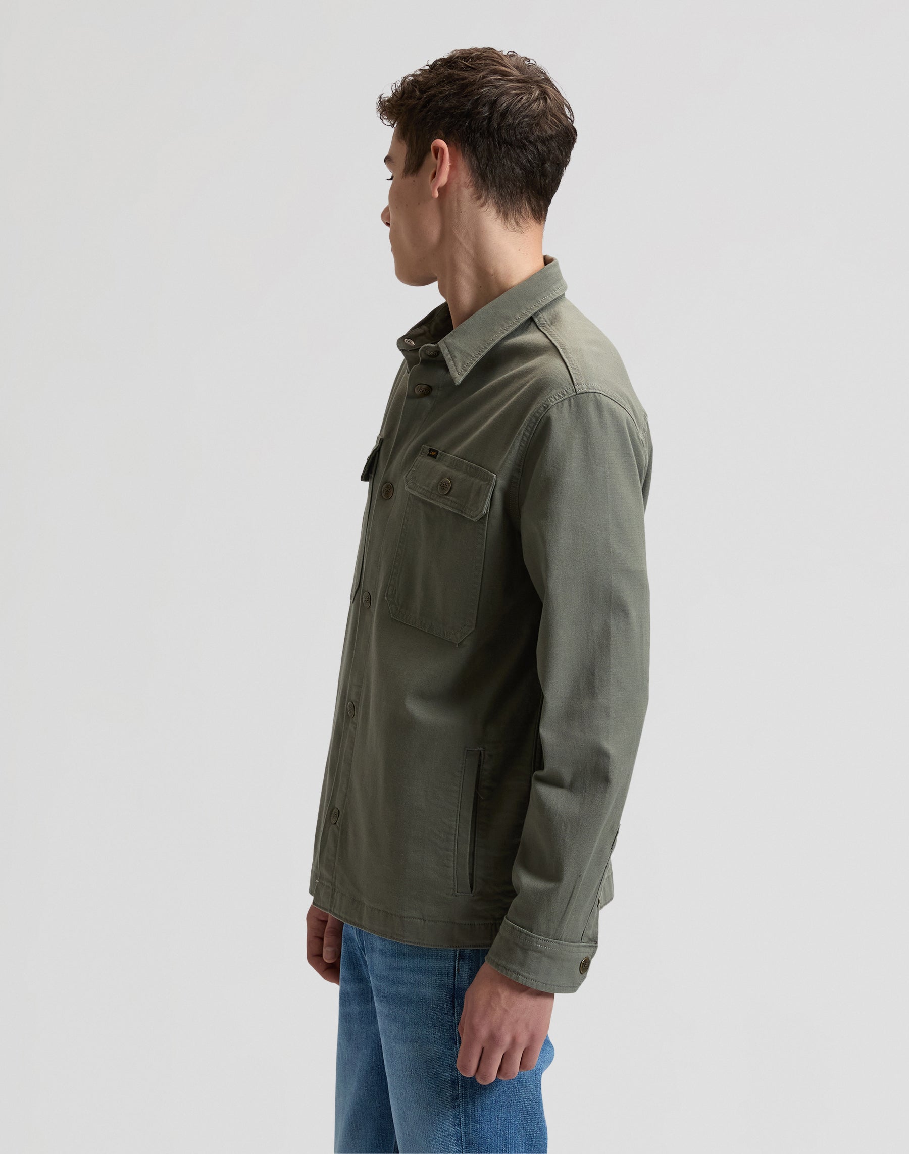 2-pocket overshirt in lichen olive Shirts Lee