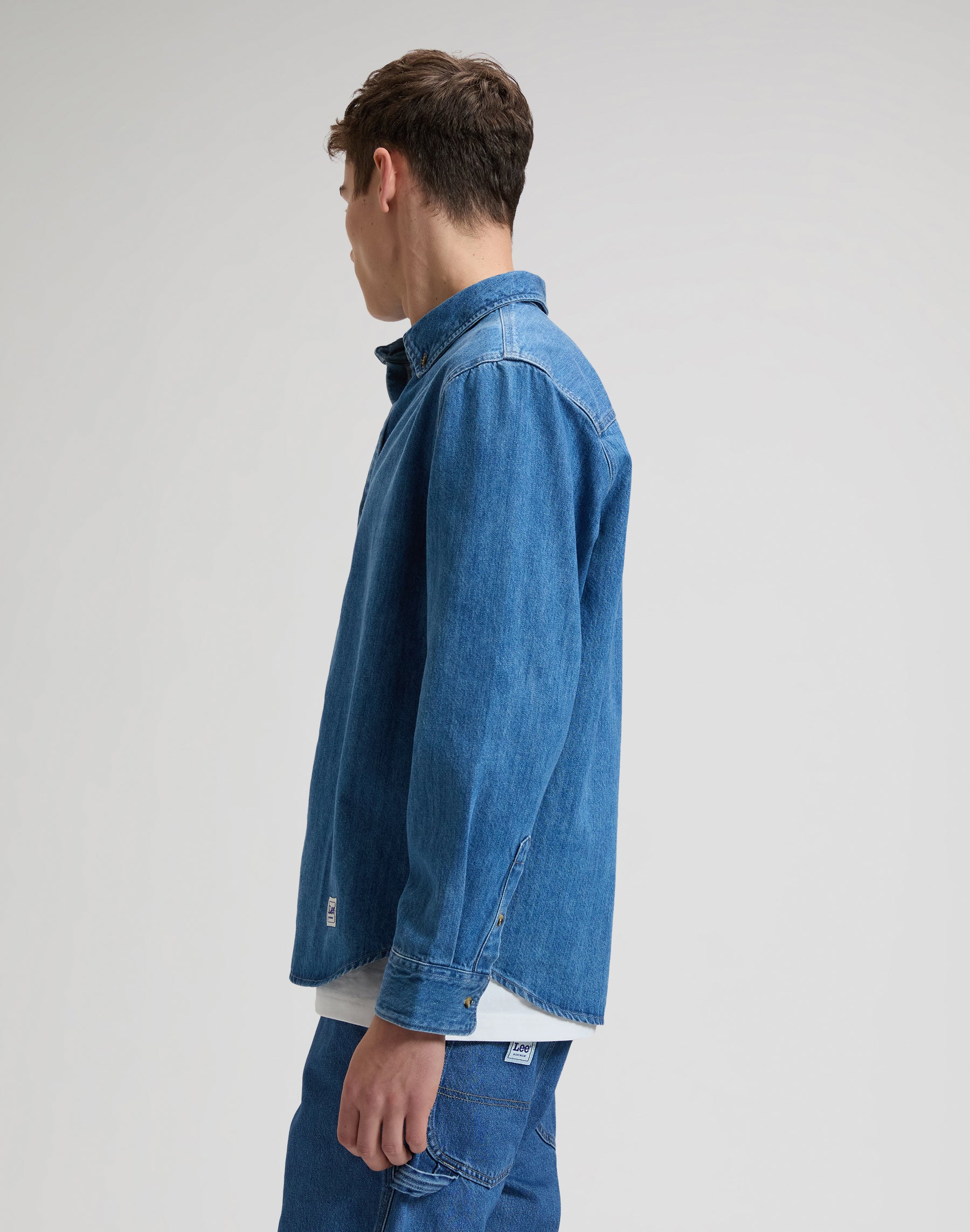 Workwear button-down in Edgar Shirts Lee