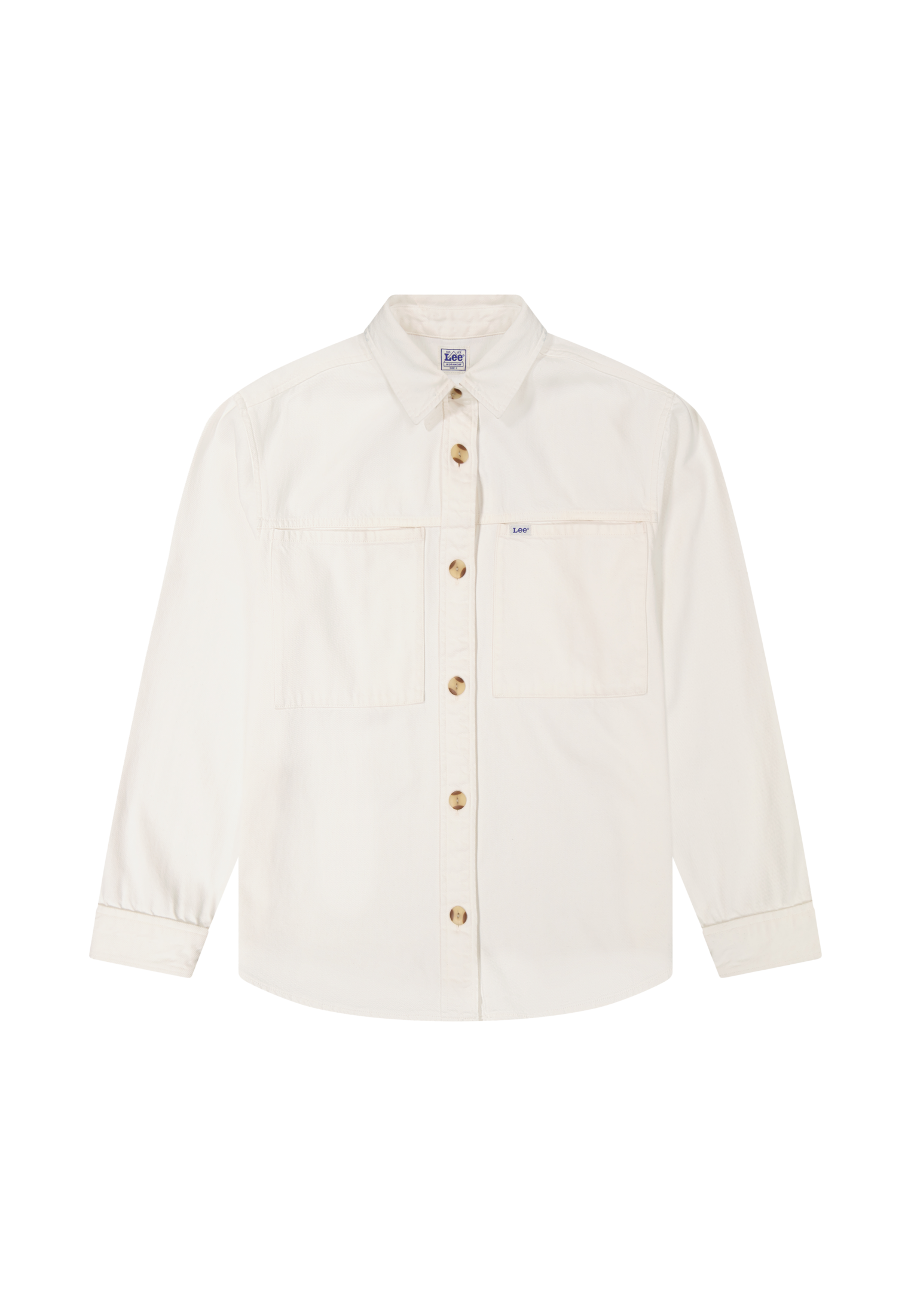 Utility Overshirt in Powder White Shirts Lee