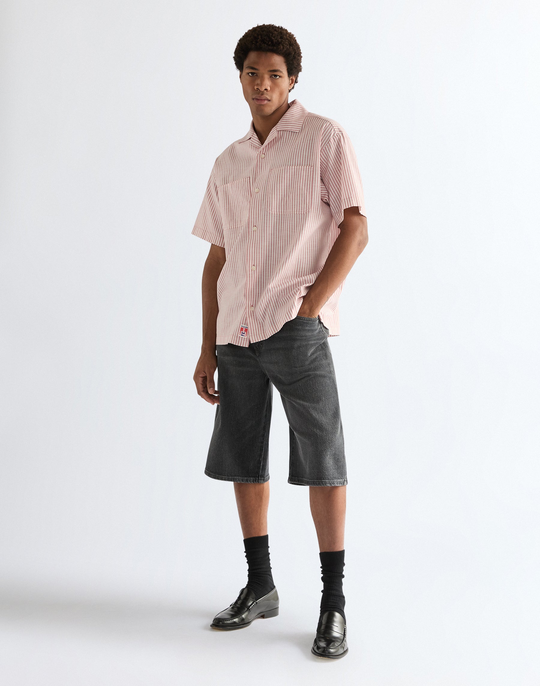 Jort shorts in iron fawn denim shorts Wrangler