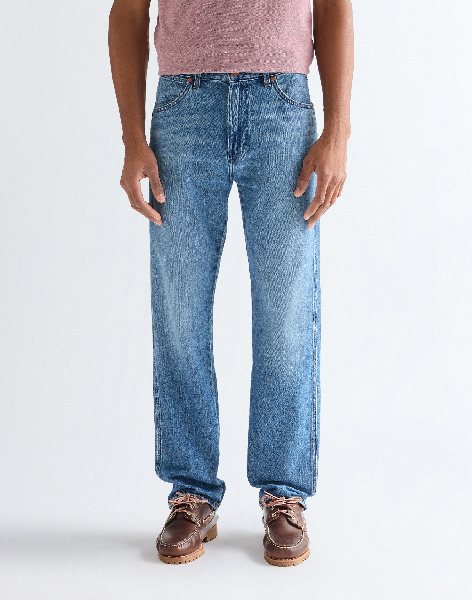 Frontier in Storm Cloud jeans by Wrangler