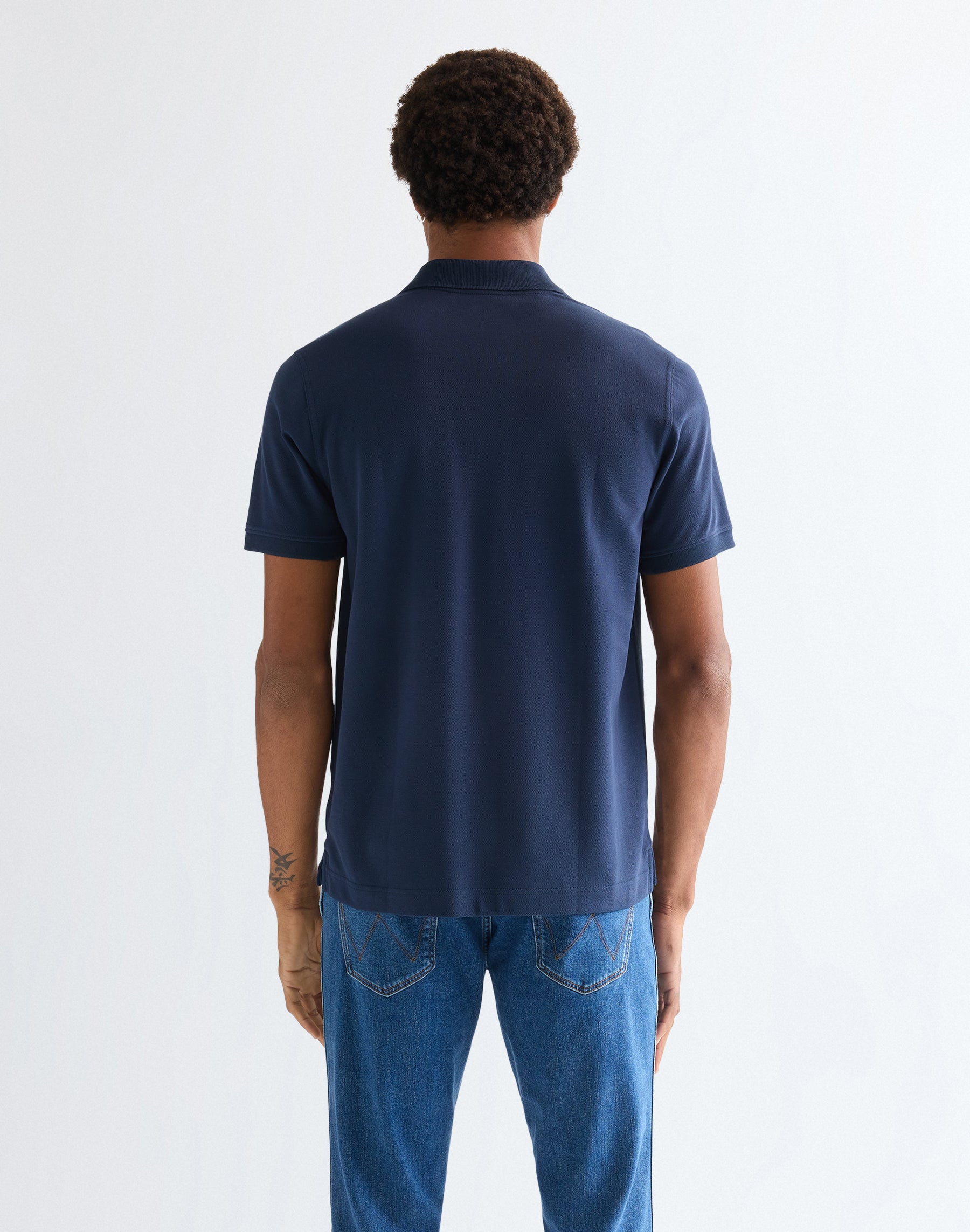 Polo shirt in navy