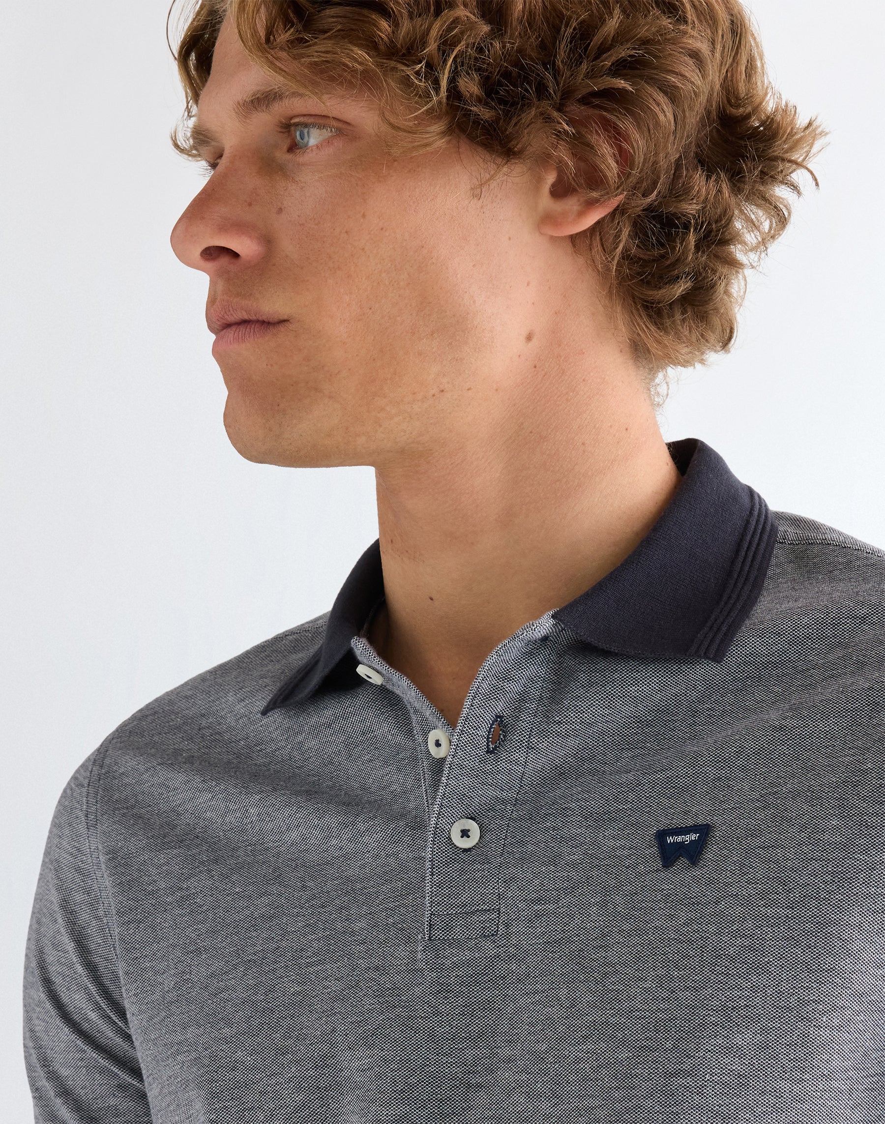 Refined polo shirt in dark navy