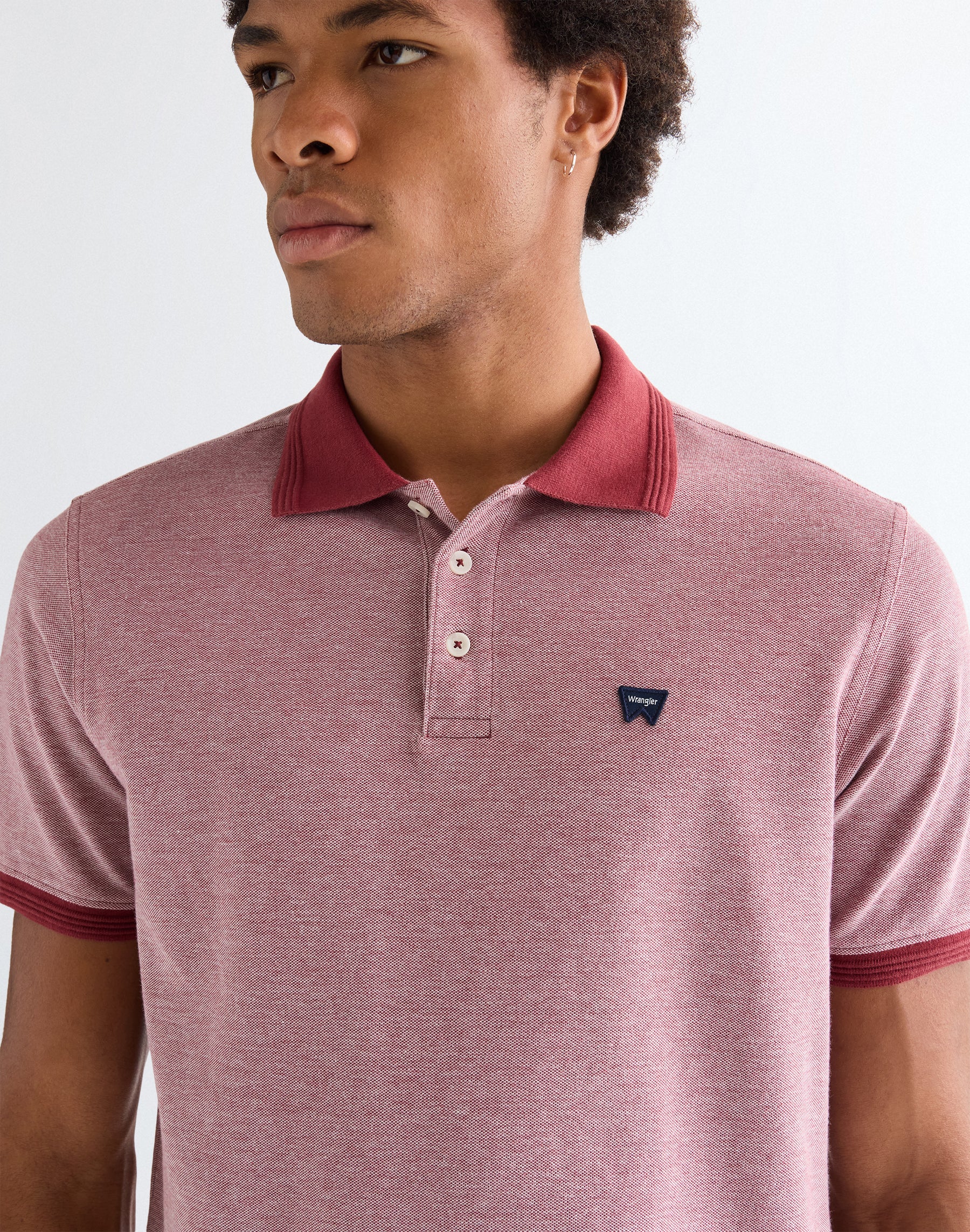 Refined Polo Shirt in Ruby Wine