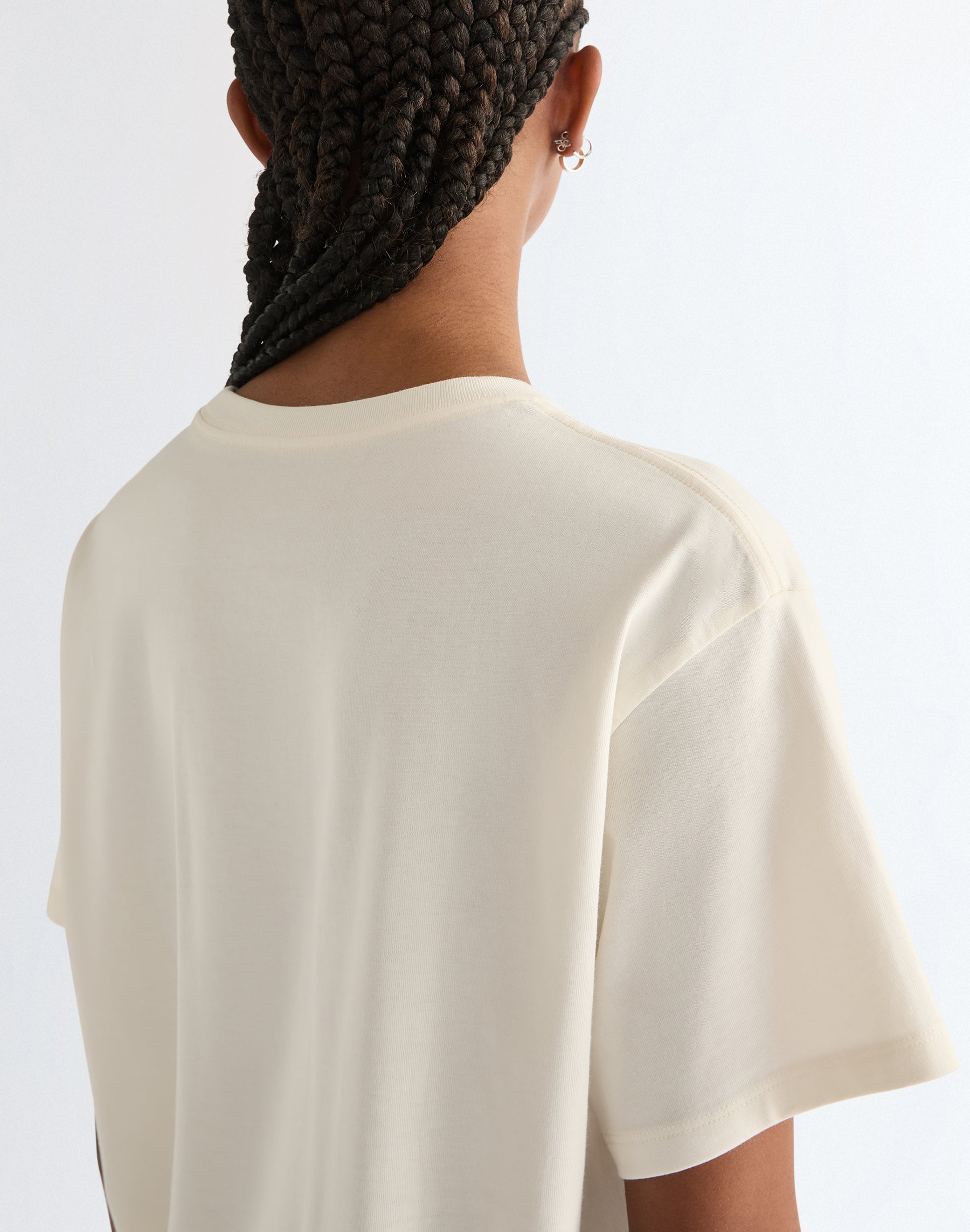 Girlfriend Tee in Worn White