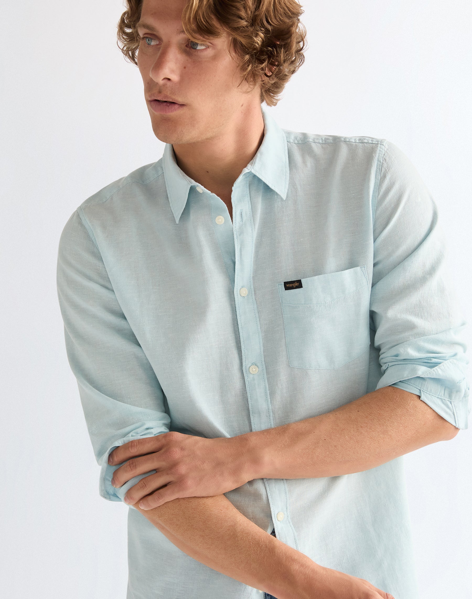 1 pocket shirt in Forget Me Not Shirts Wrangler
