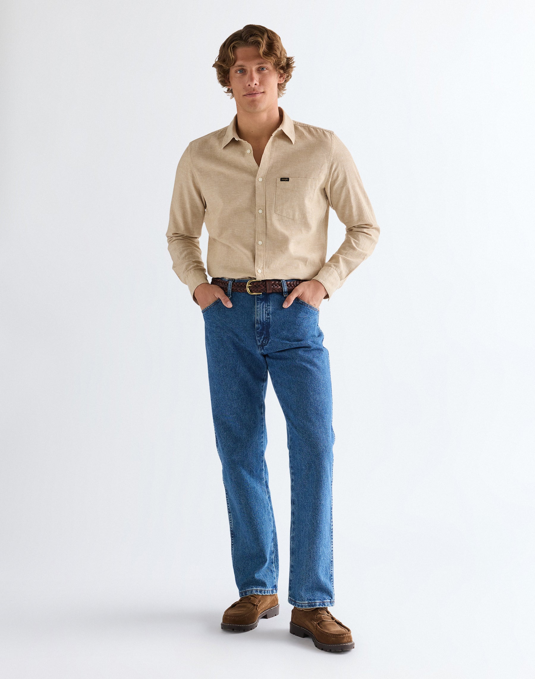1 Pocket Shirt in Kelp Shirts Wrangler