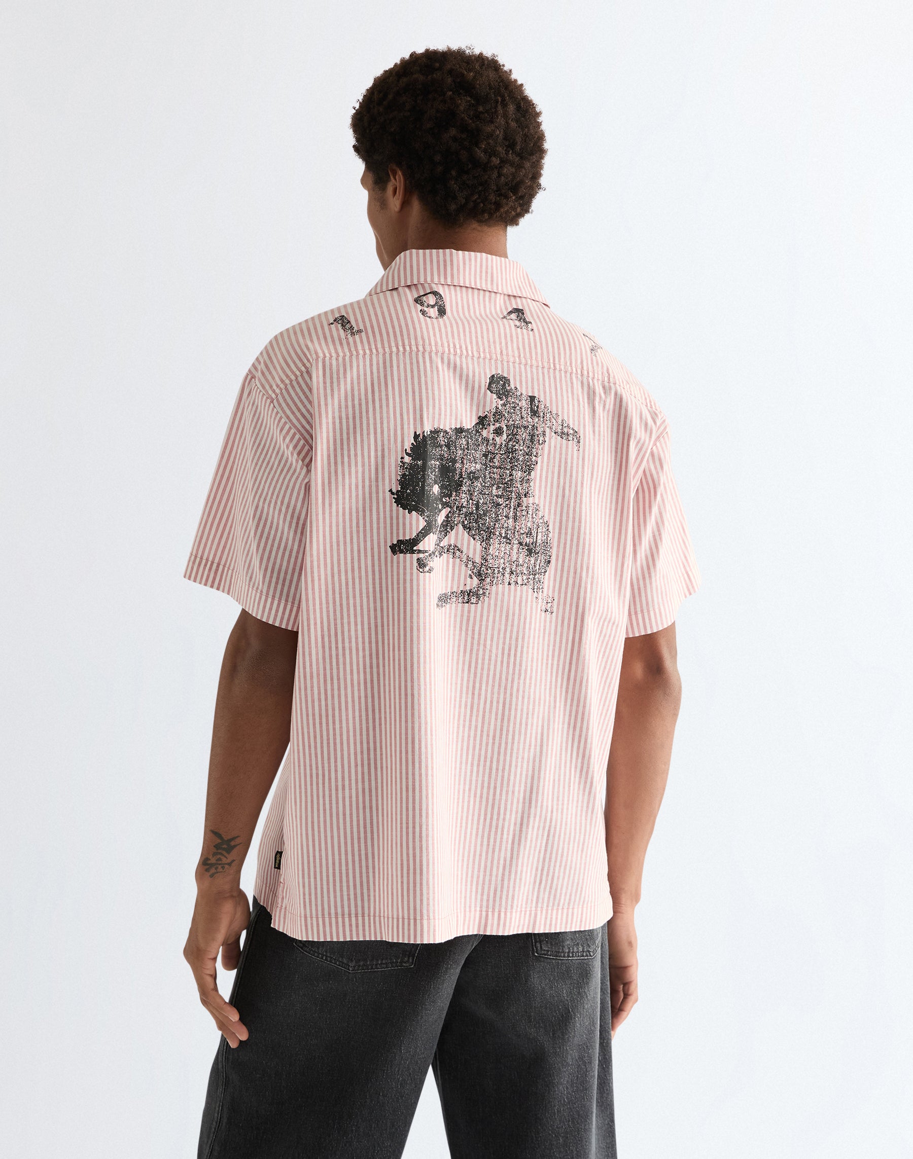 Short-sleeved resort shirt in dusty rose Shirts Wrangler