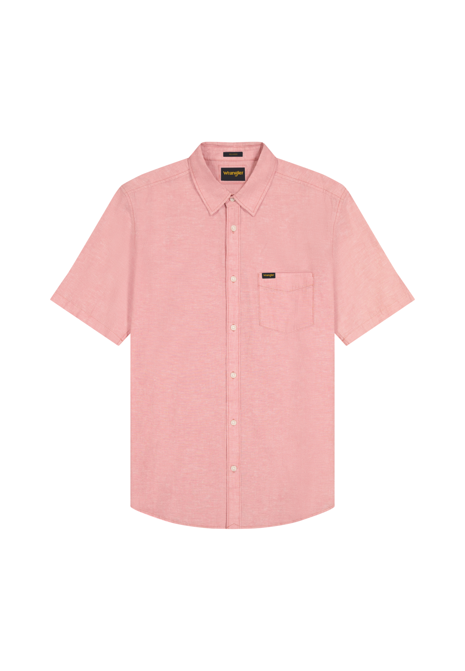 Short-sleeved 1-pocket shirt in dusty rose Shirts Wrangler