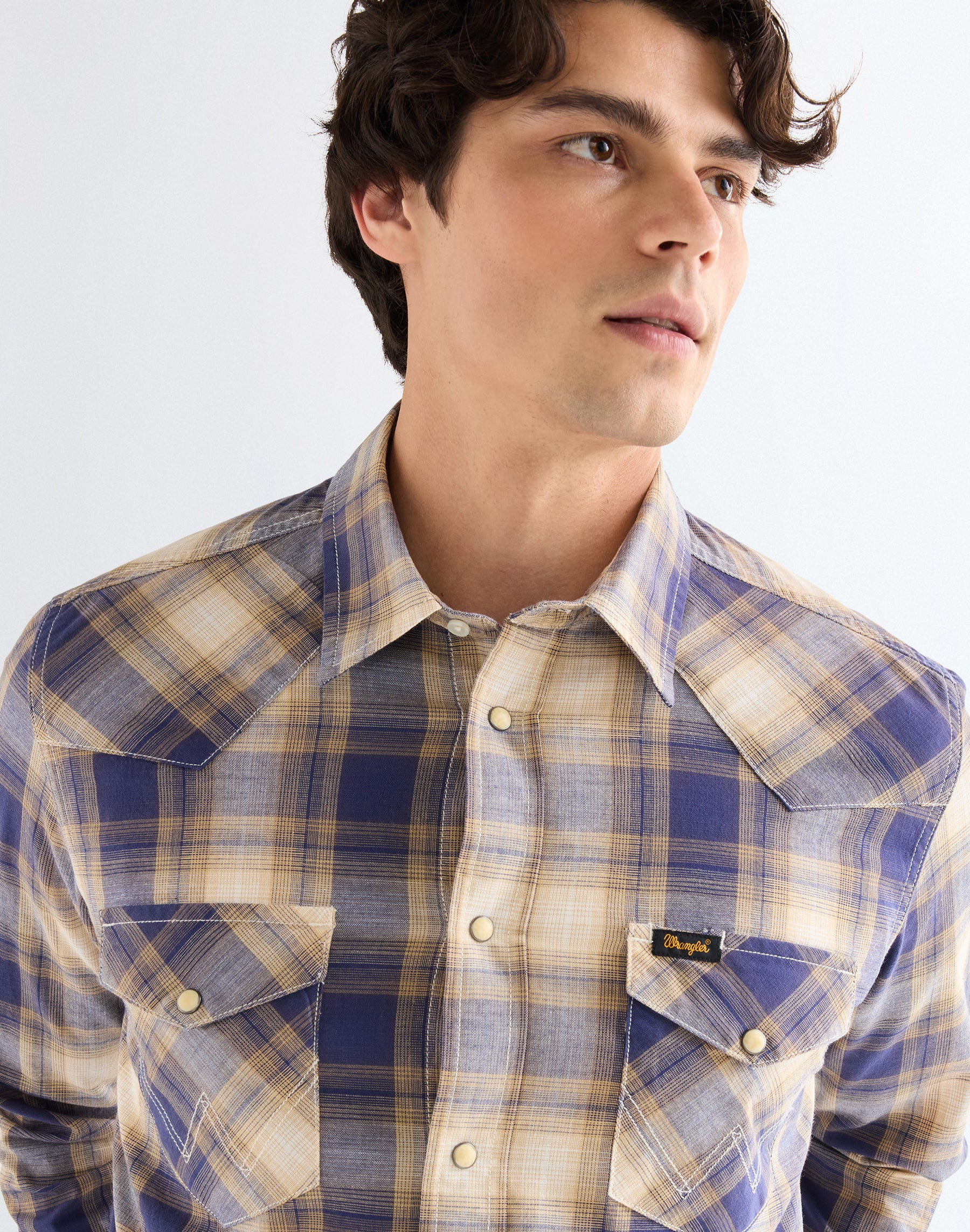 Western Shirt in Mood Indigo