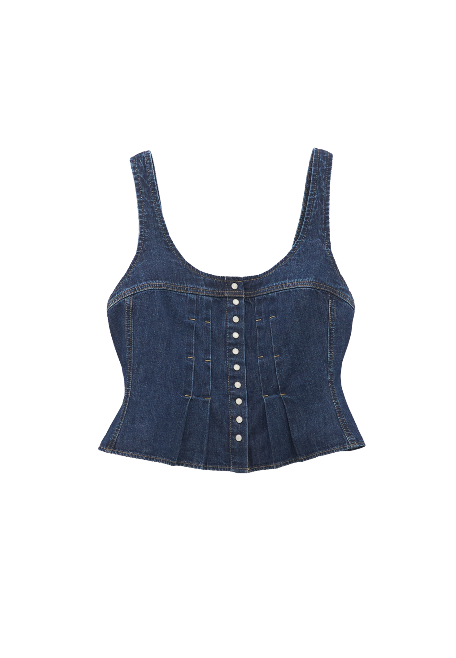 Pleated Corset Top in Lone Rider