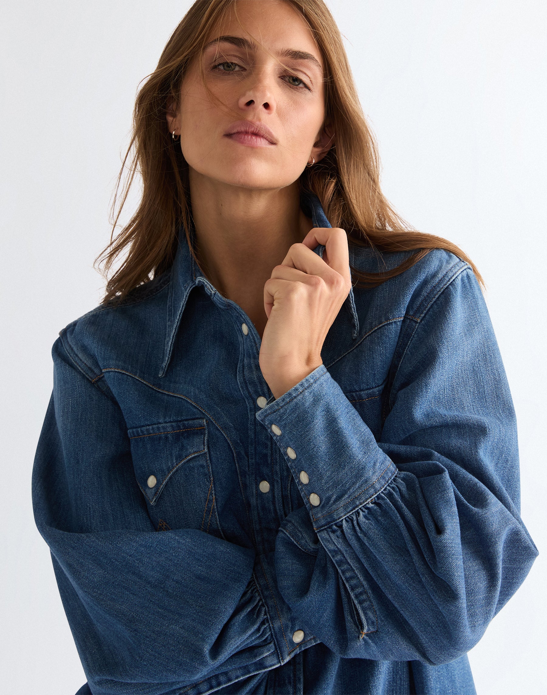 Exaggerated Western Court Classic Shirts Wrangler