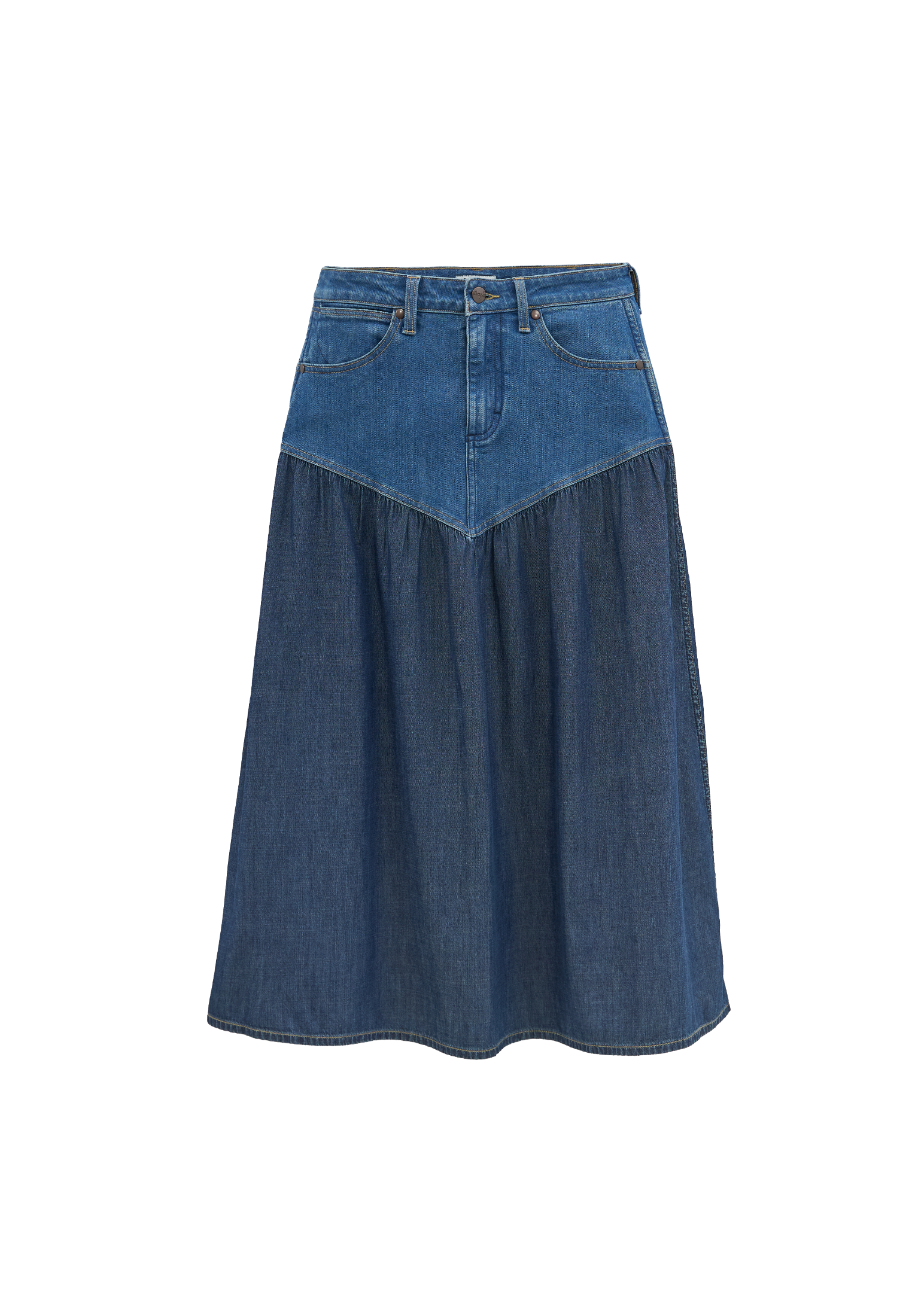 Basque Waist Skirt in Lone Rider