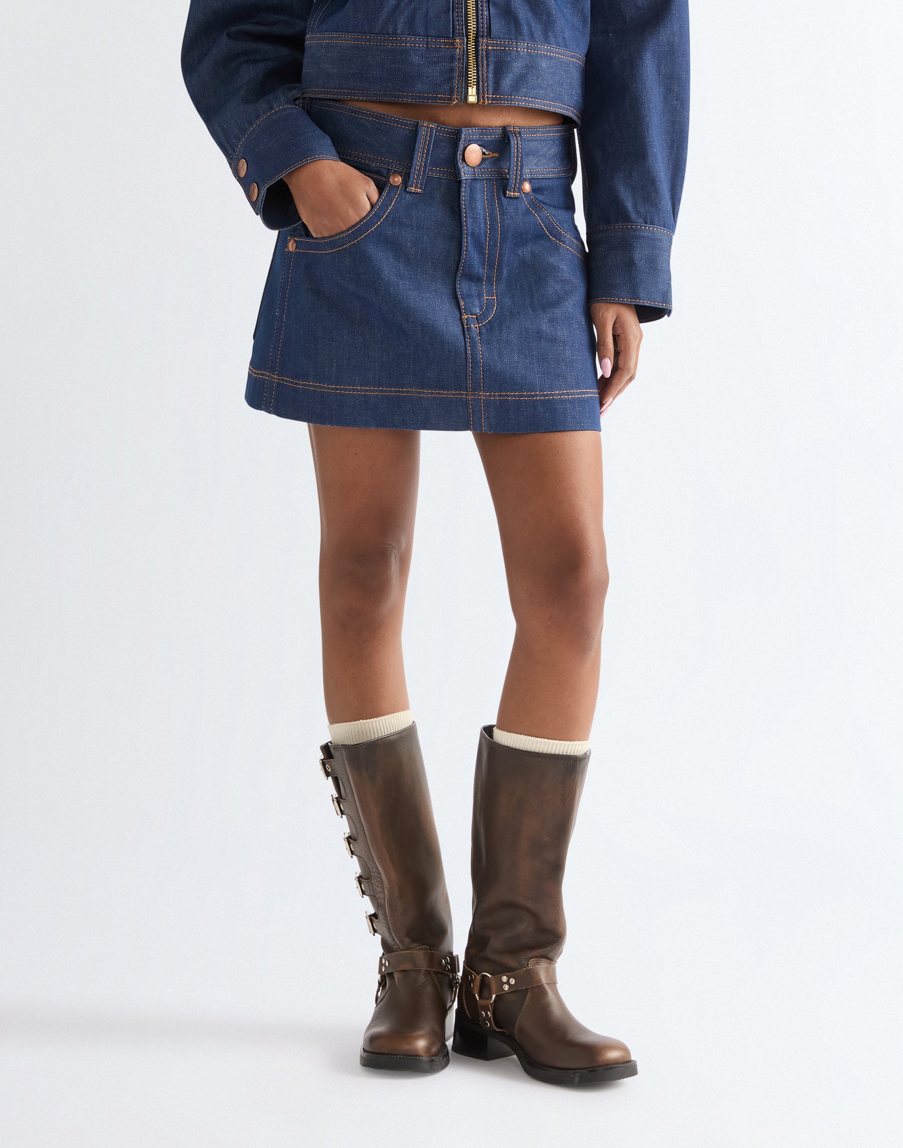 Super Wrangler Skirt in Raw