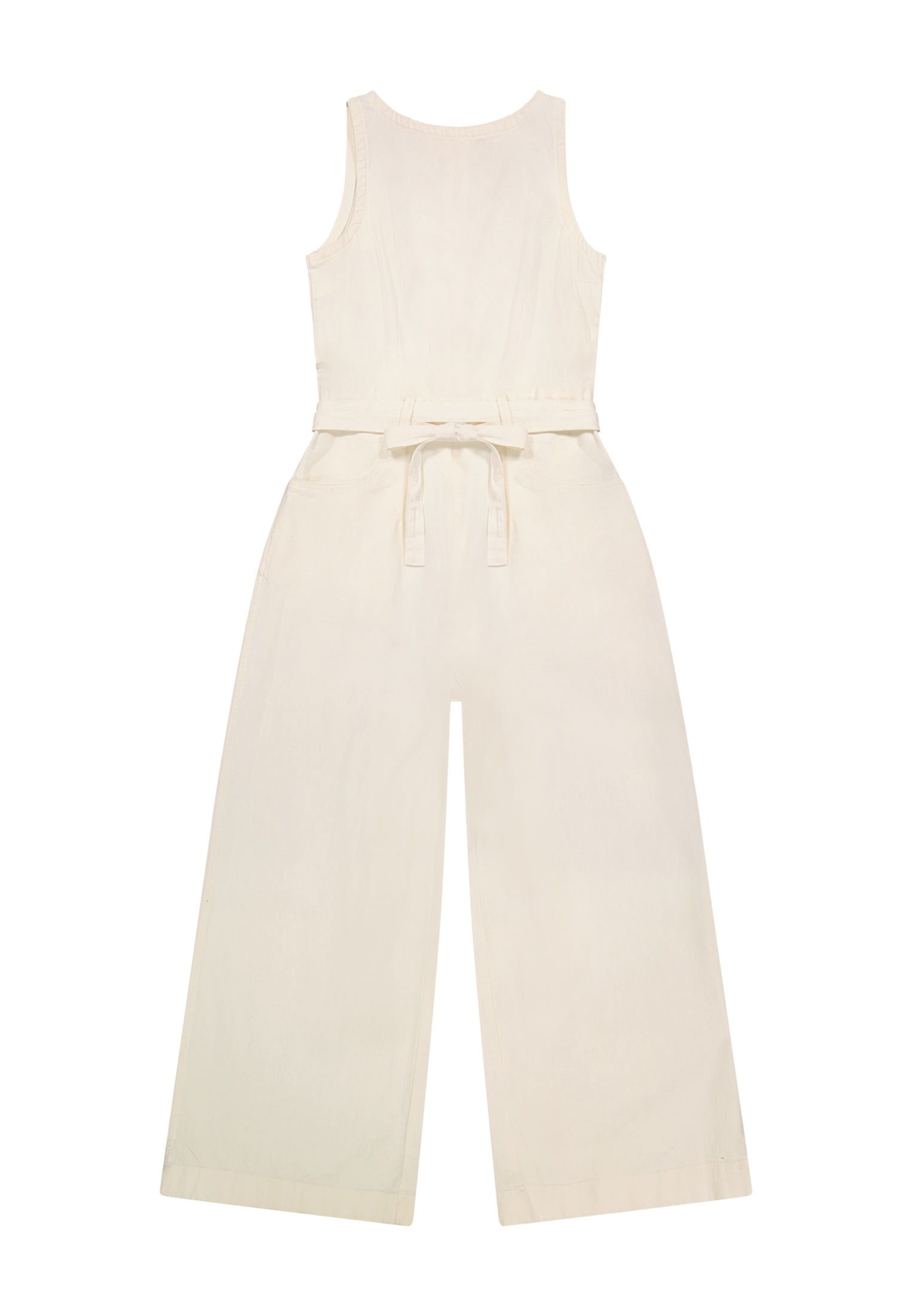 Boatneck jumpsuit in natural