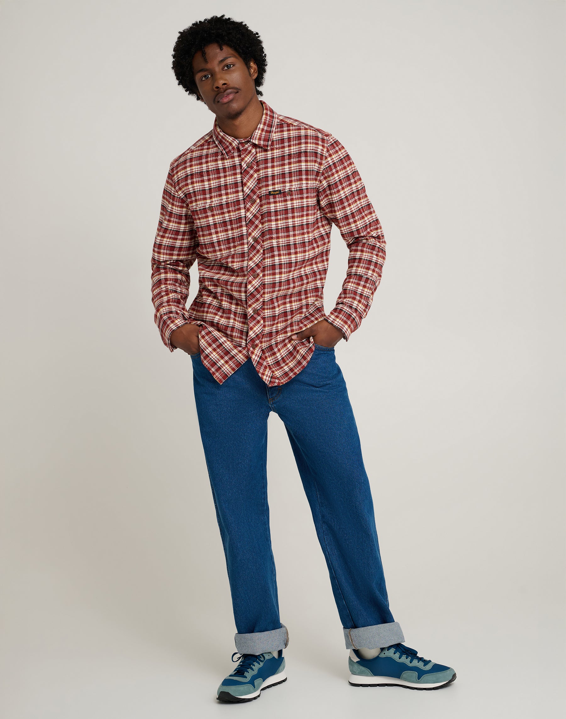 Will Shirt in Fired Brick Shirts Wrangler