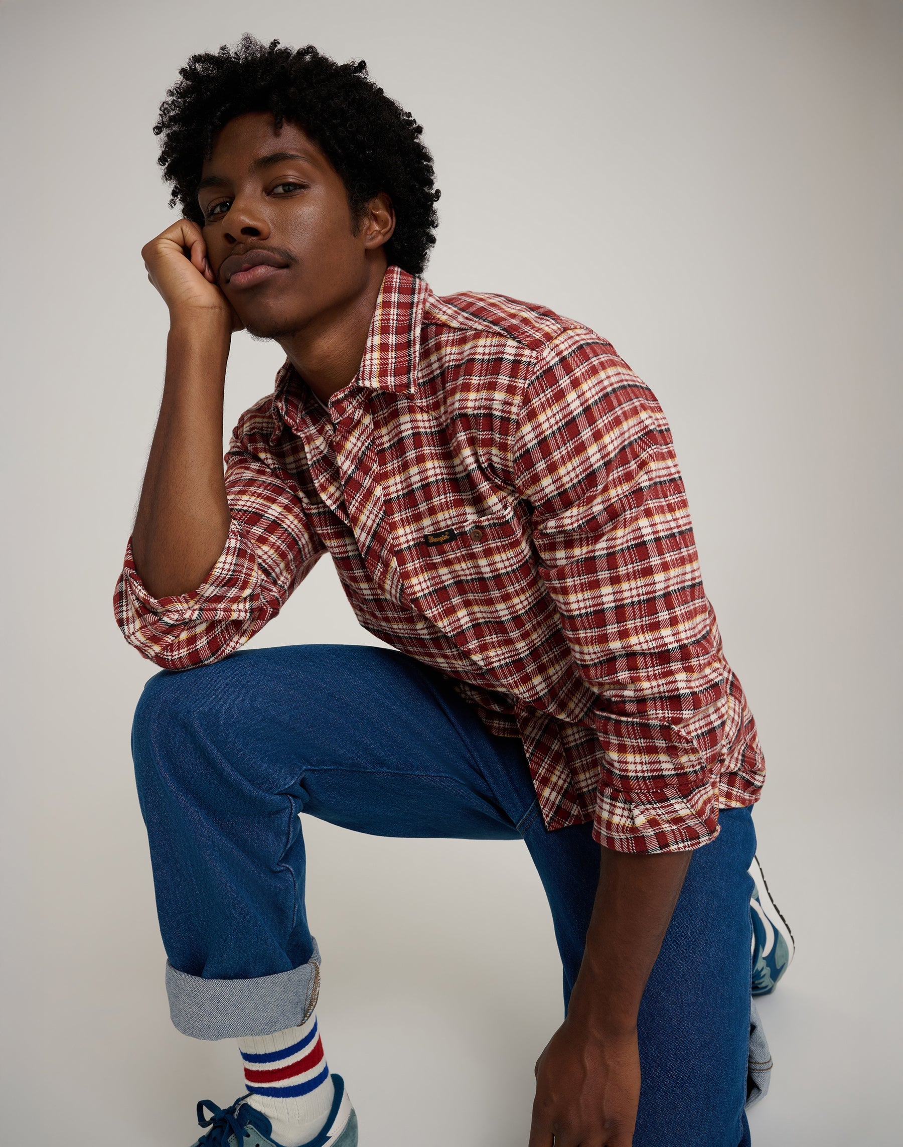 Will Shirt in Fired Brick Shirts Wrangler