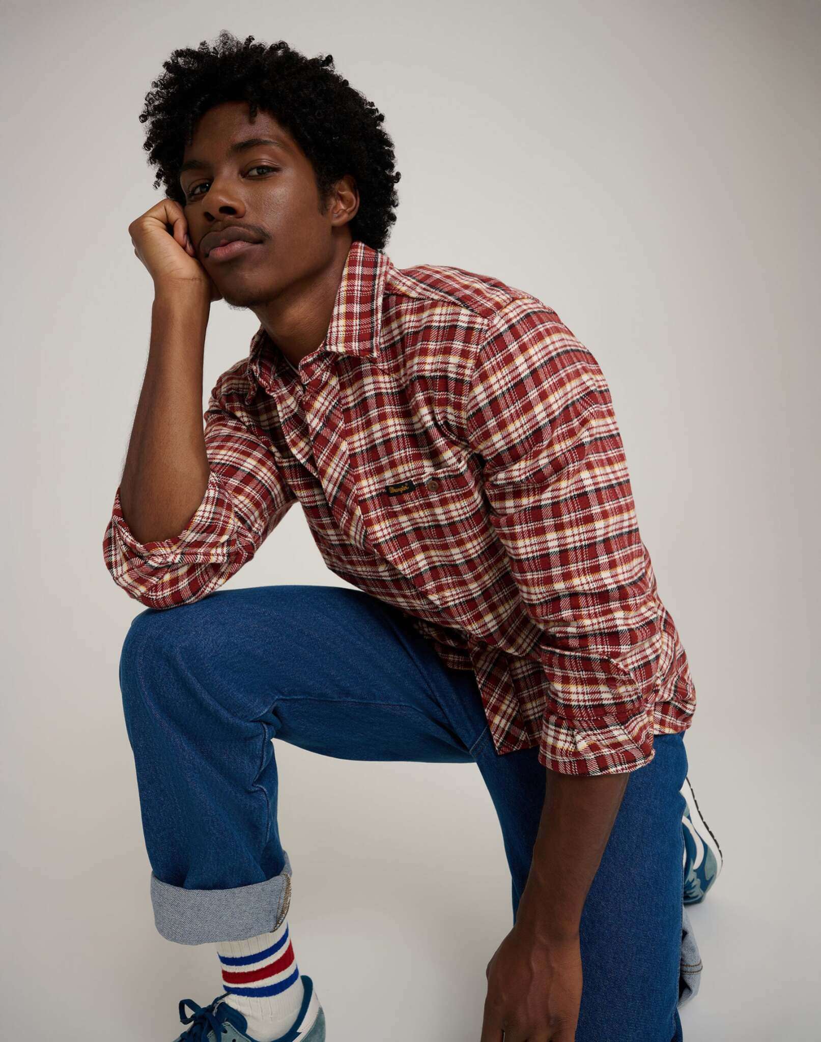 Will Shirt in Fired Brick Shirts Wrangler