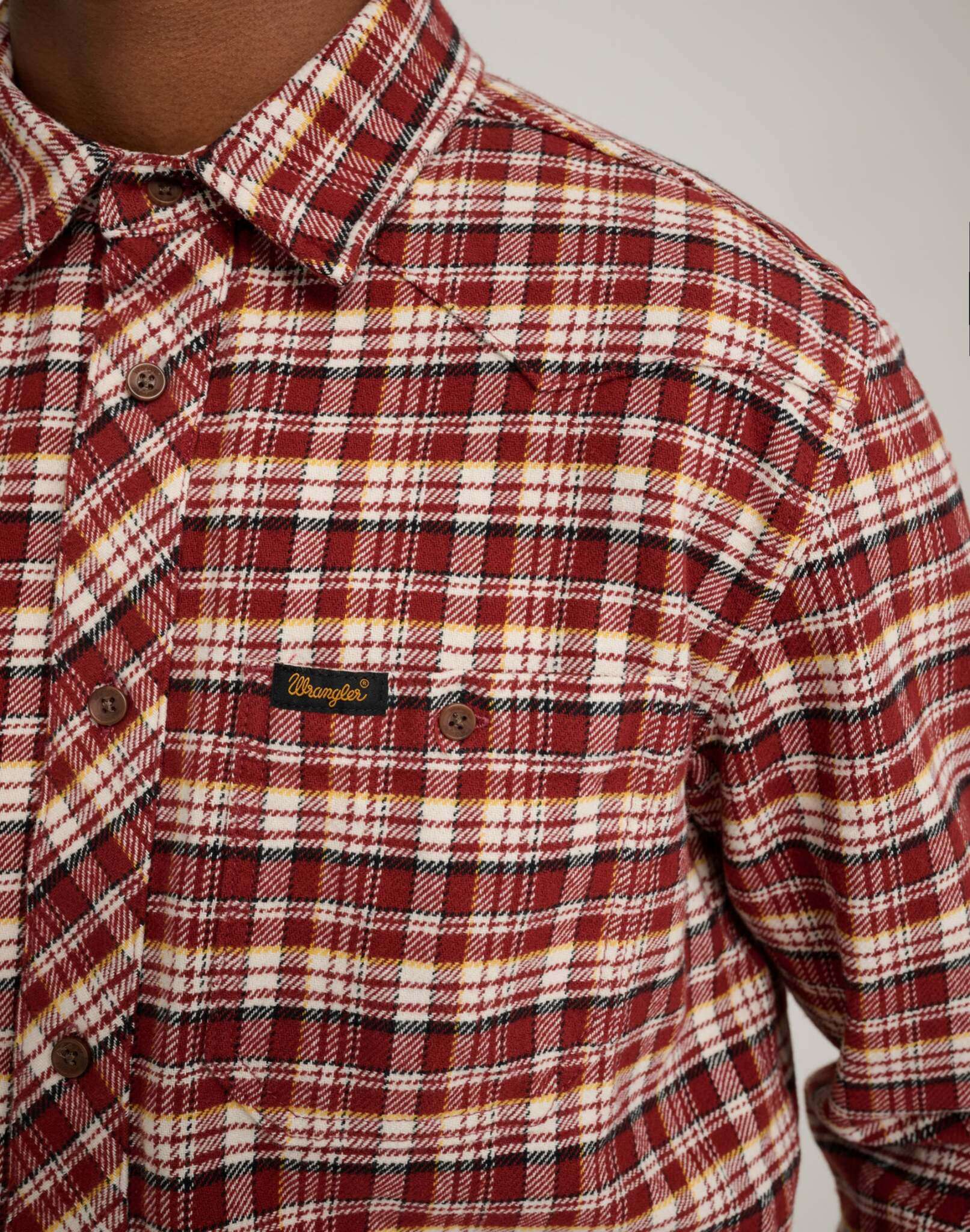 Will Shirt in Fired Brick Shirts Wrangler