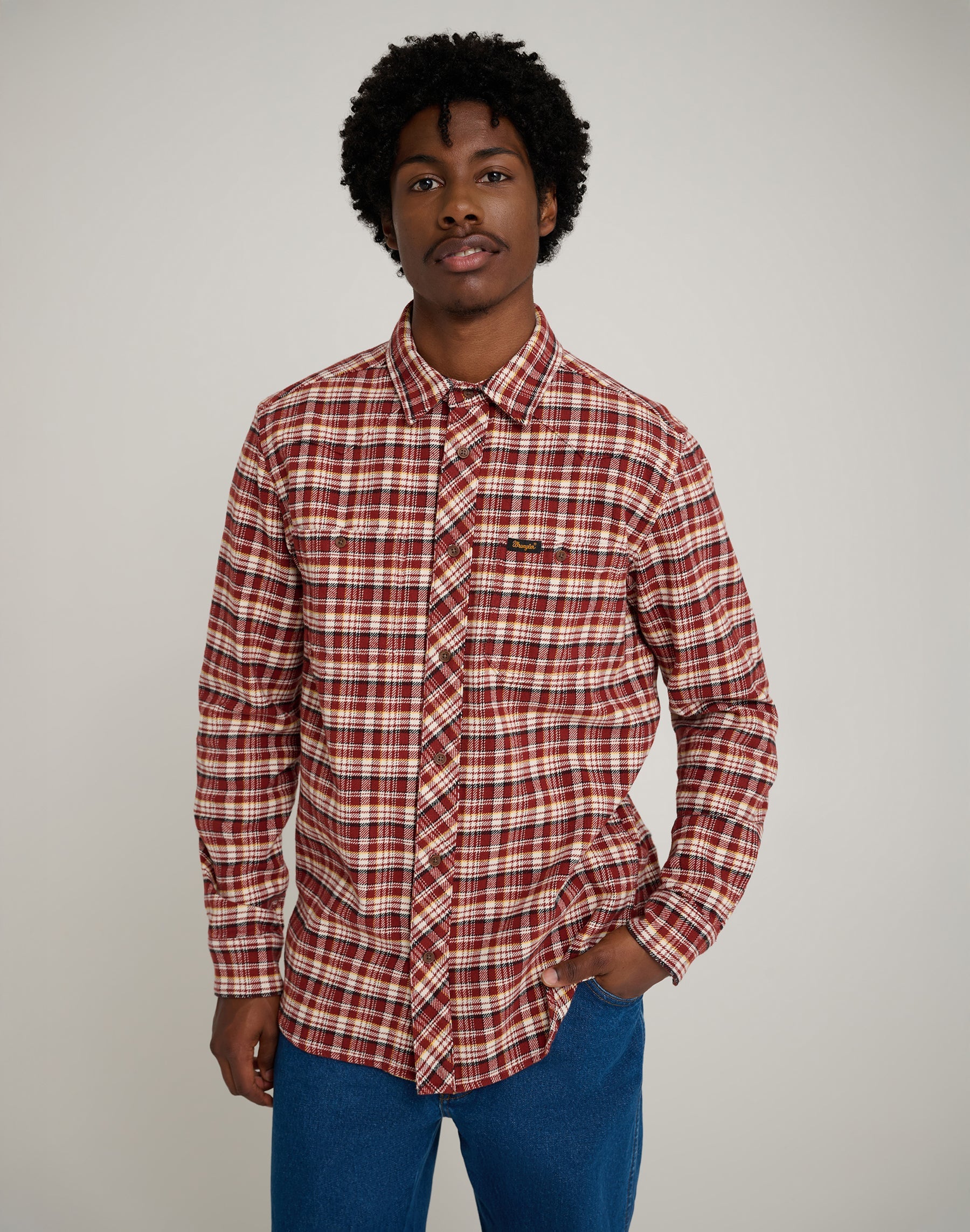 Will Shirt in Fired Brick Shirts Wrangler