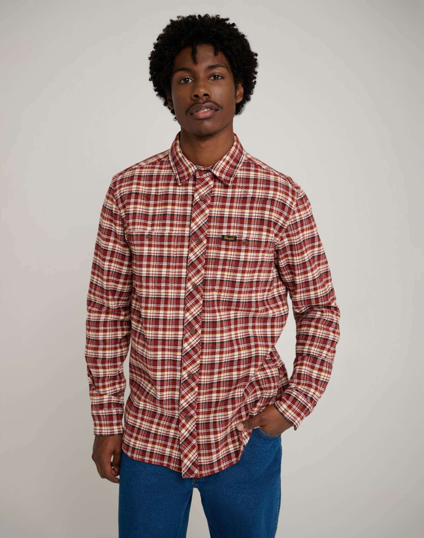 Will Shirt in Fired Brick Shirts Wrangler