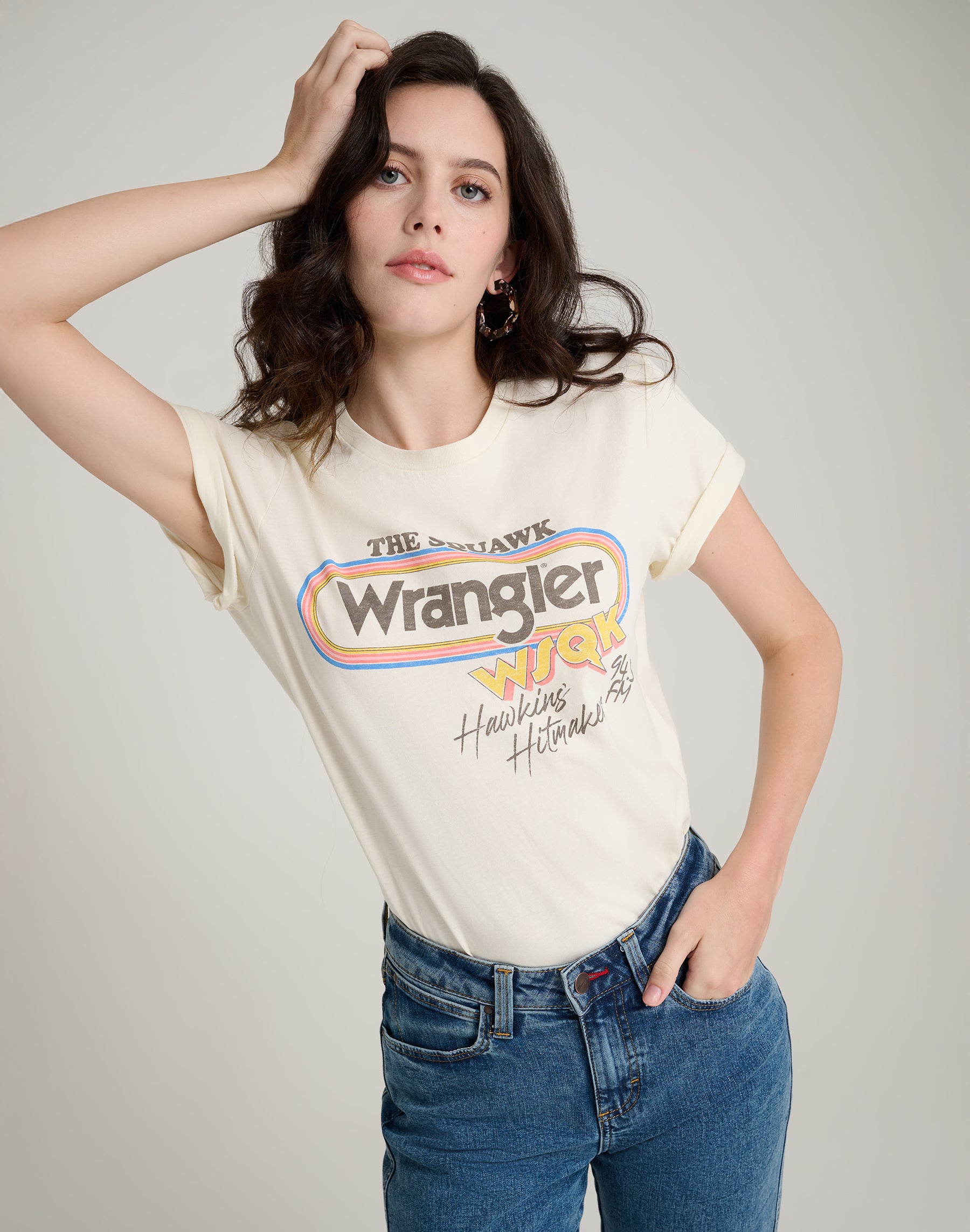 WSQK Tee in Marshmallow T-Shirts Wrangler