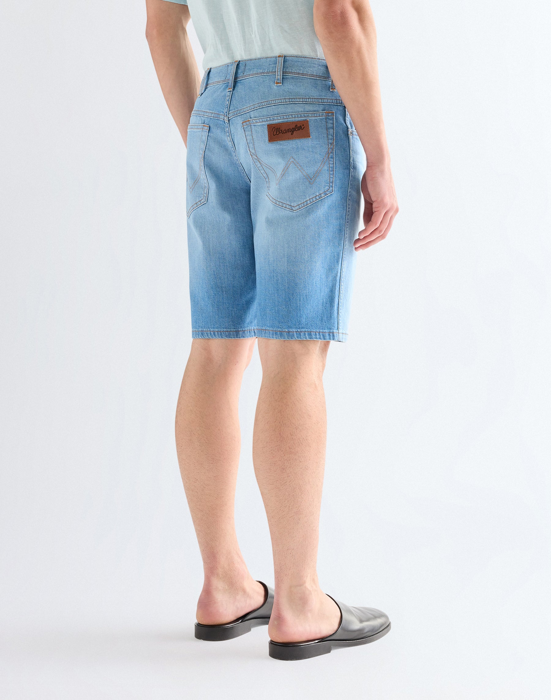 Texas shorts in light wash denim shorts Wrangler