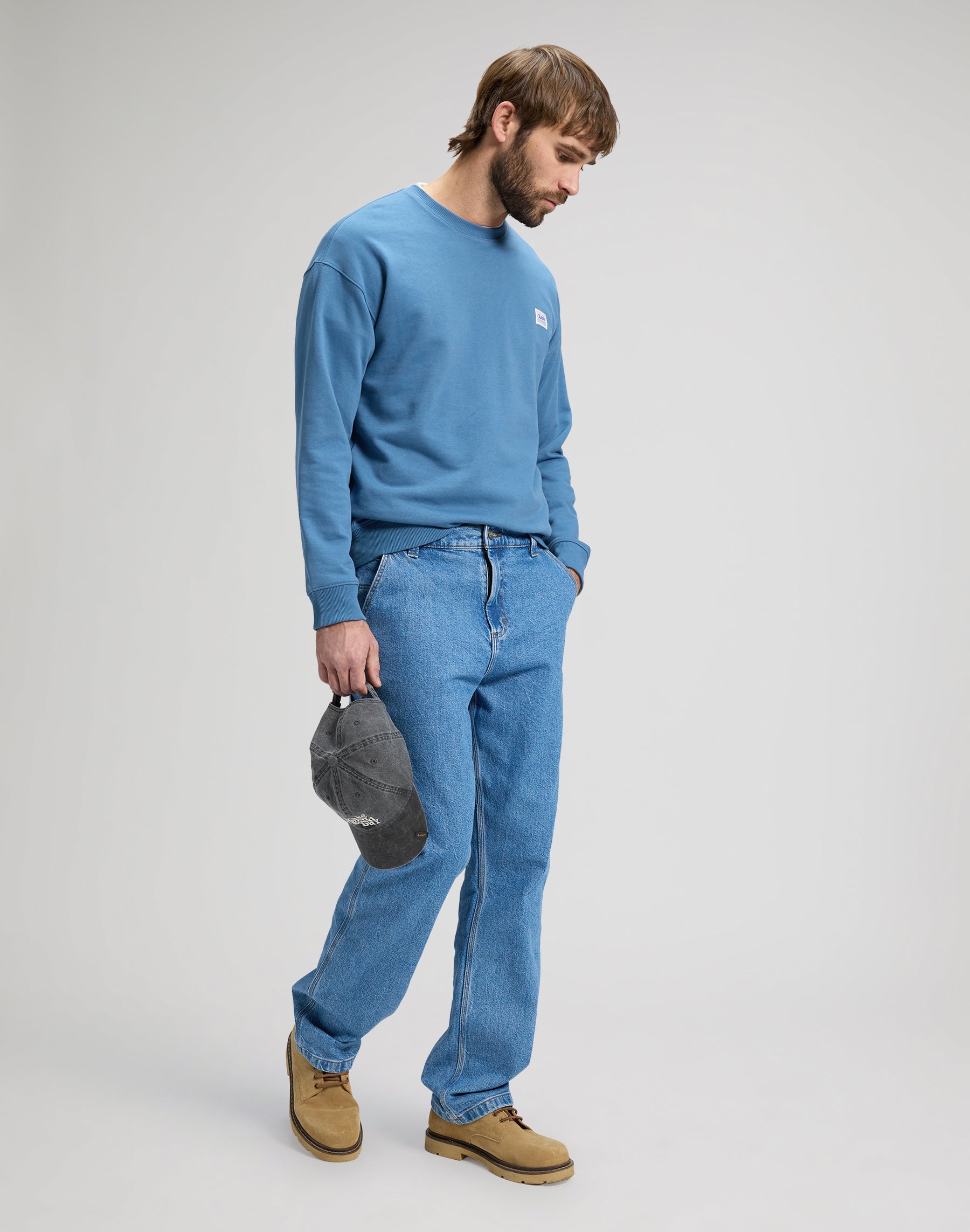 Workwear sweatshirt in work blue