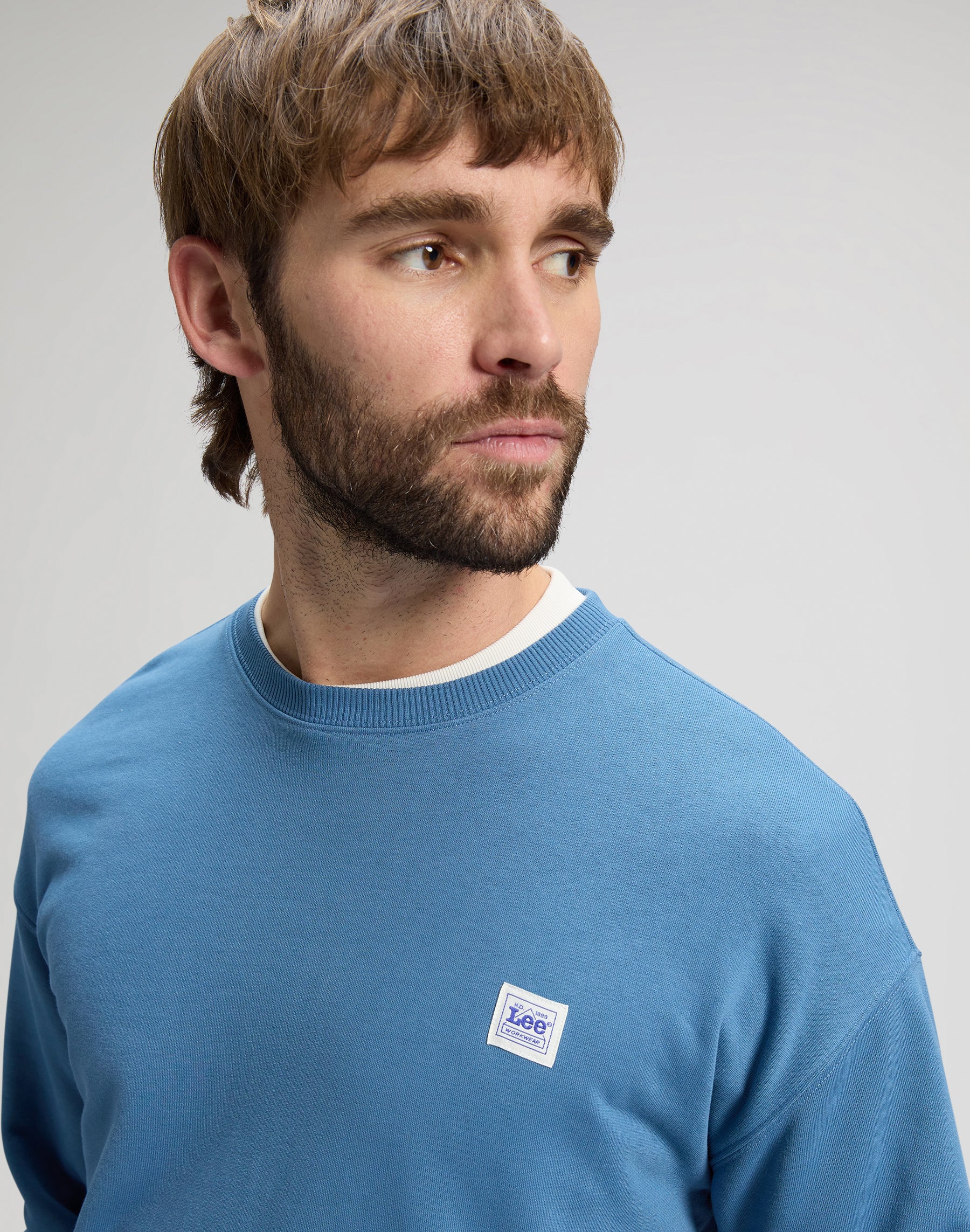 Workwear sweatshirt in work blue