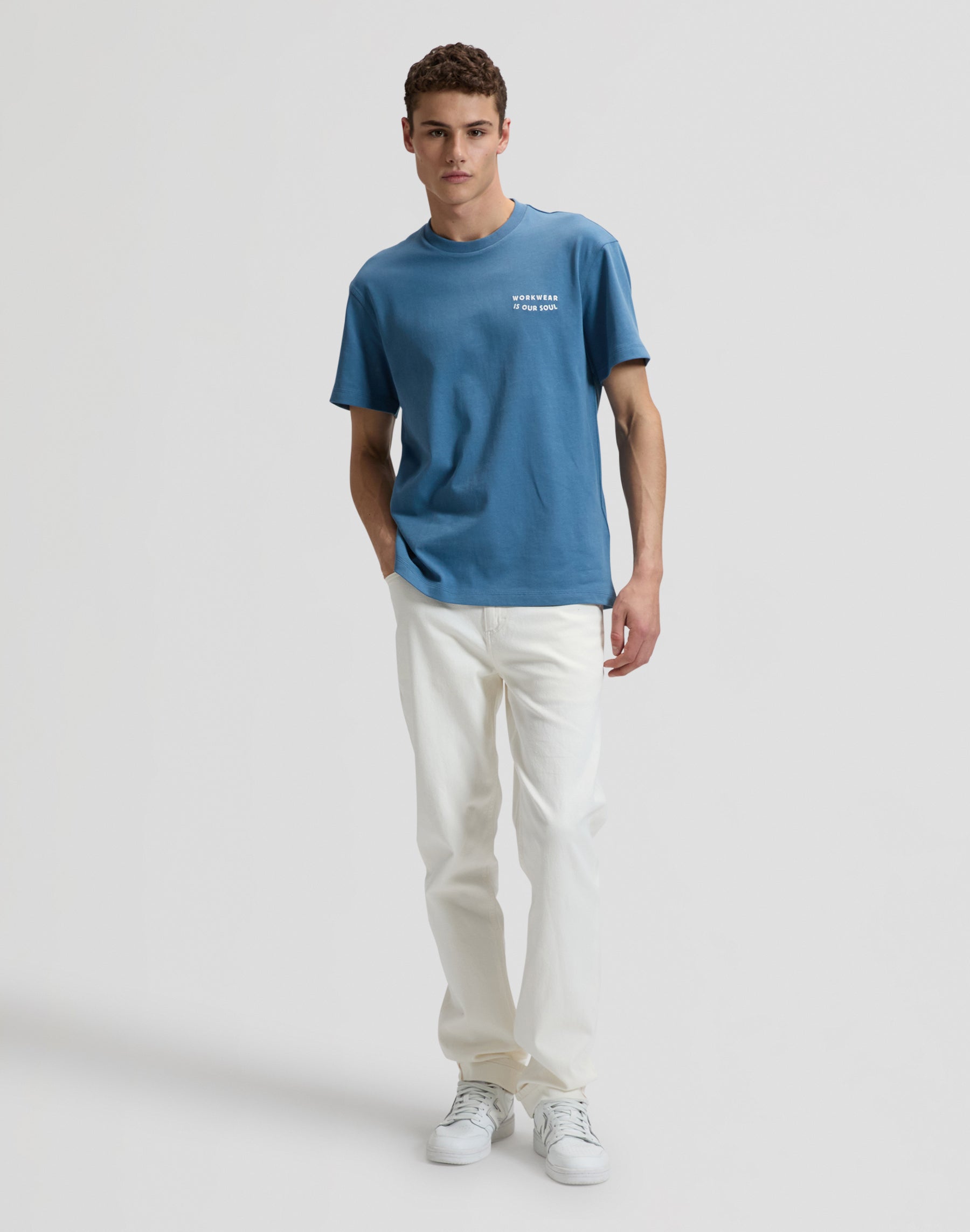 Workwear Soul Tee in Work Blue