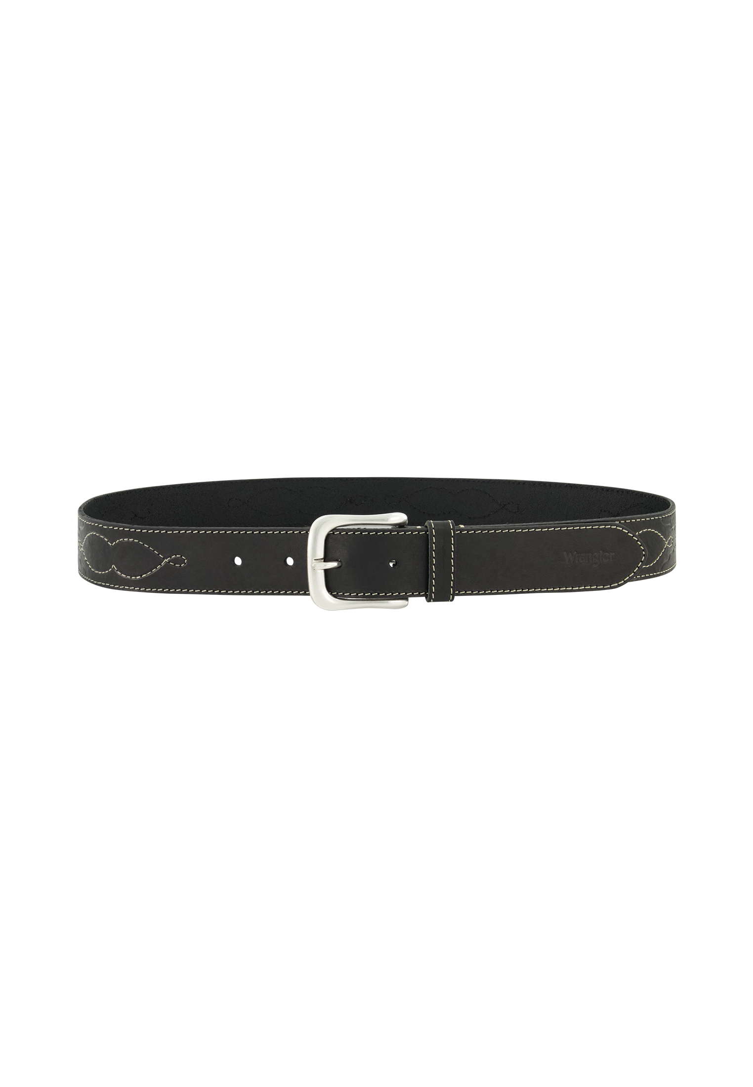 Western Stitch Belt in Black