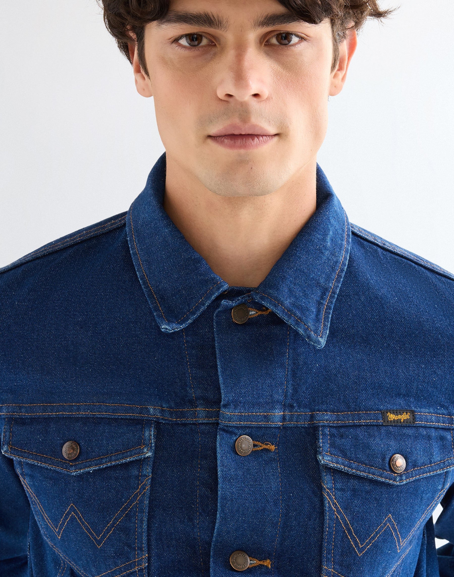 Cowboy Cut Jacket in Prewashed Indigo