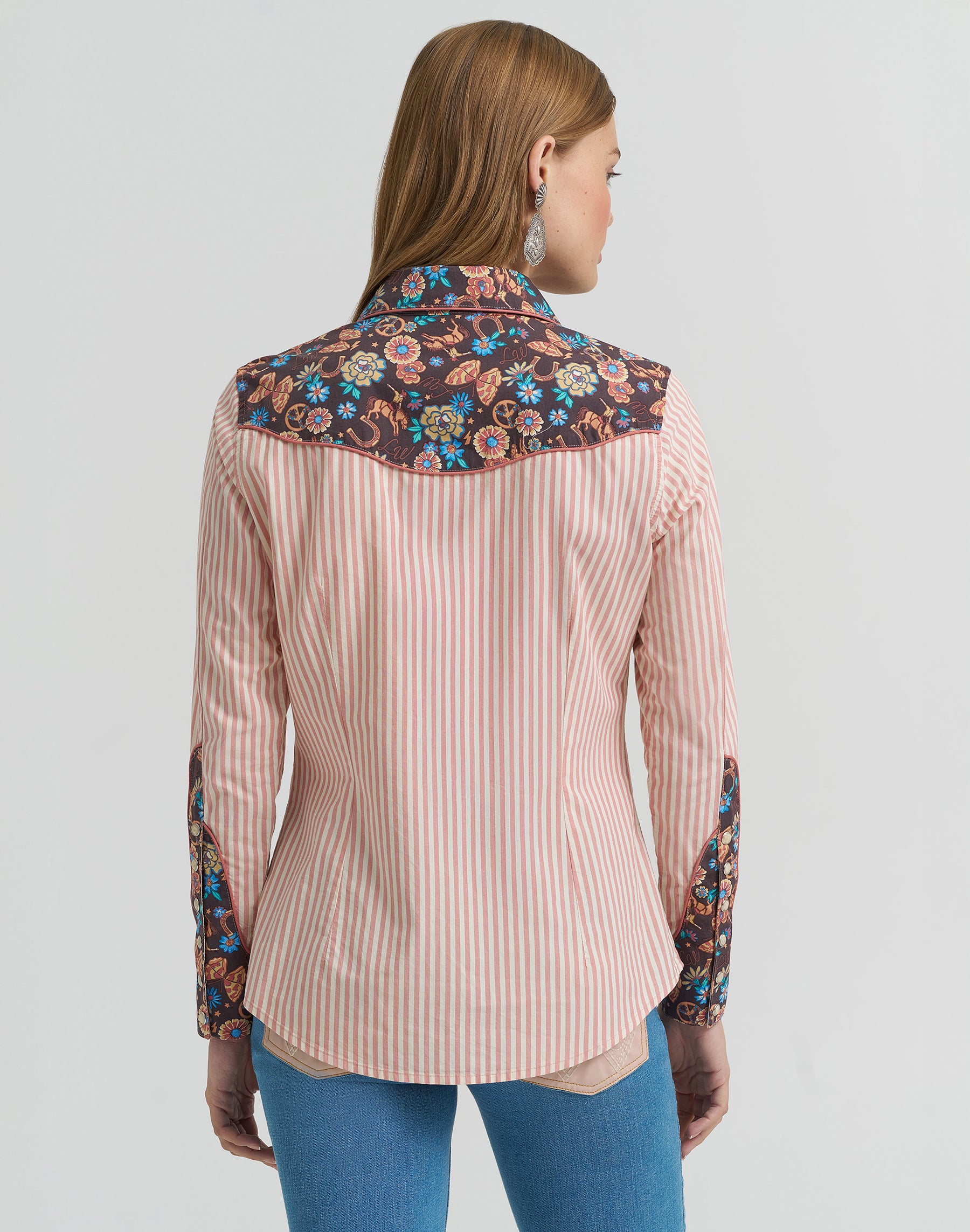 Prairie print shirt in pink