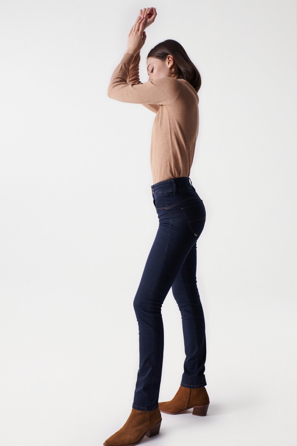 Secret Slim in Rinse Wash Jeans Salsa Jeans
